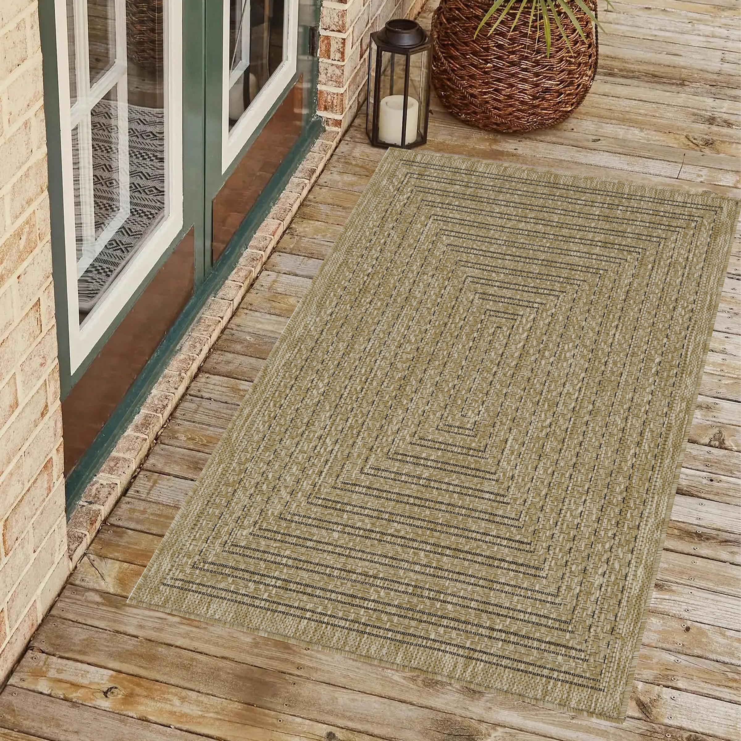 Playa Rug PLY-VIO-JUT-2X3 2 x 3 (ft) Sisal Viola-Natural Rectangular Indoor/Outdoor Solid Area rug