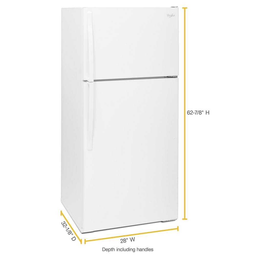 Whirlpool WRT134TFDW Top-Freezer-Refrigerators - View #8