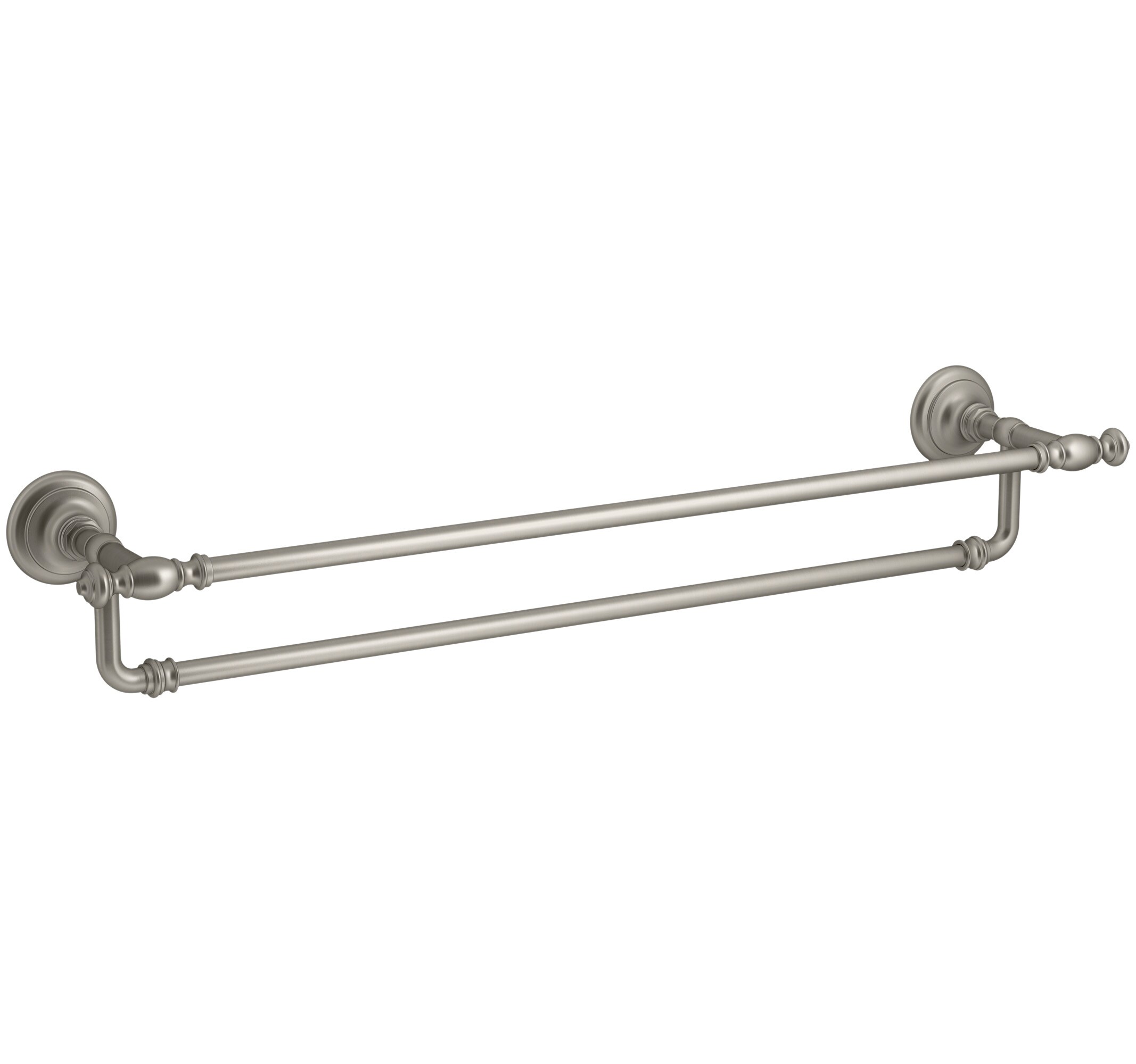 KOHLER 72570-BN Artifacts 27-in Vibrant Brushed Nickel Wall mount Single Towel Bar