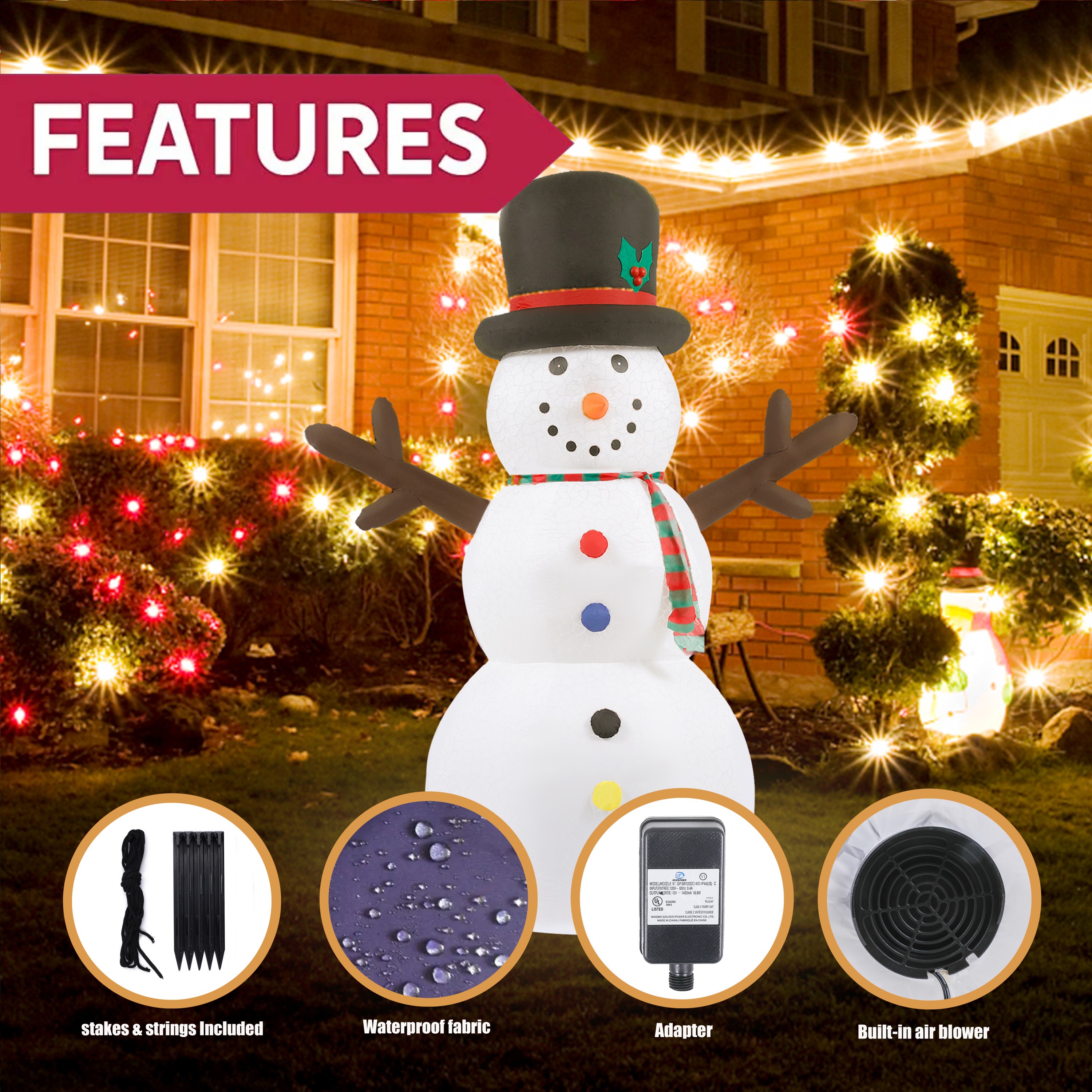 Luxen Home WHIN345 Christmas-Inflatables - View #8