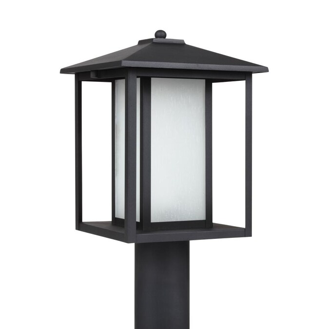 Sea Gull Lighting Hunnington 1 Light Outdoor Black Post In The Complete Lights Department At Com Sea Gull Lighting Hunnington 1 Light, Outdoor Post Lamps Large