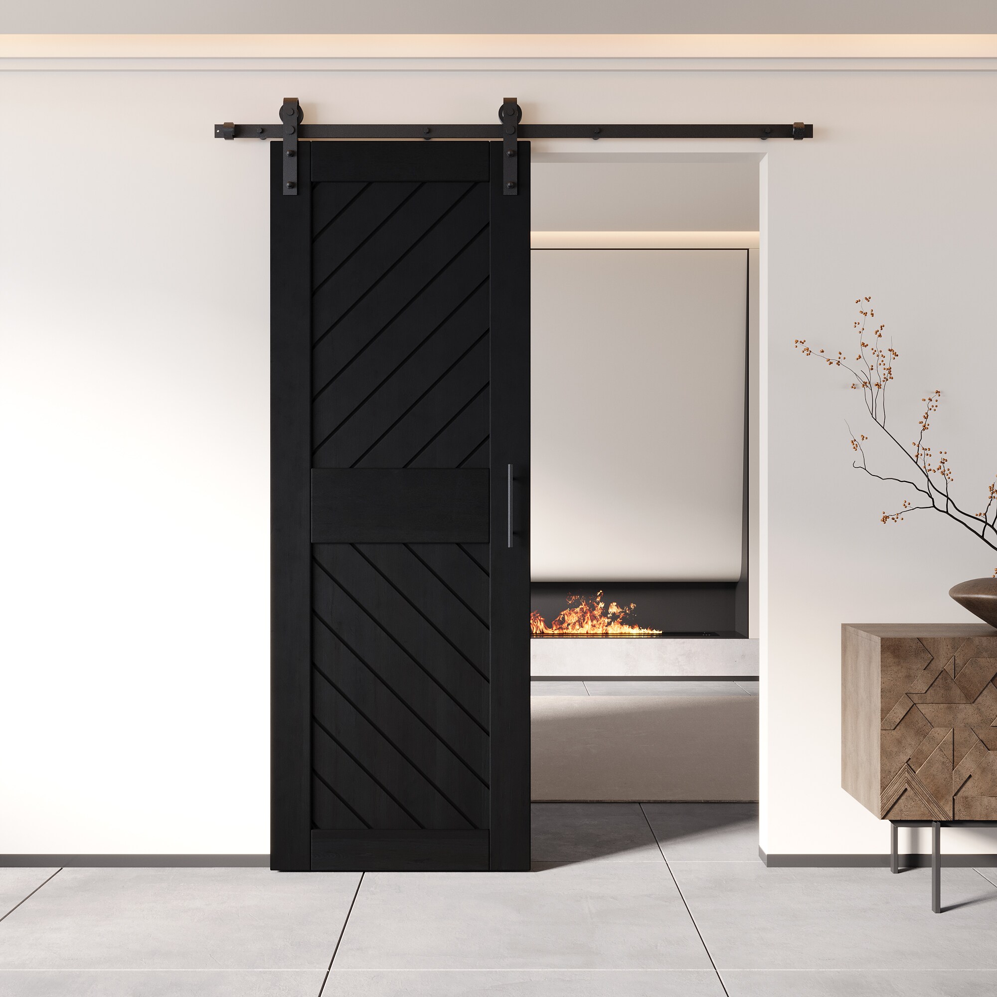 HOMACER YT1H054C-XT3-2684-BK Barn-Doors - View #8