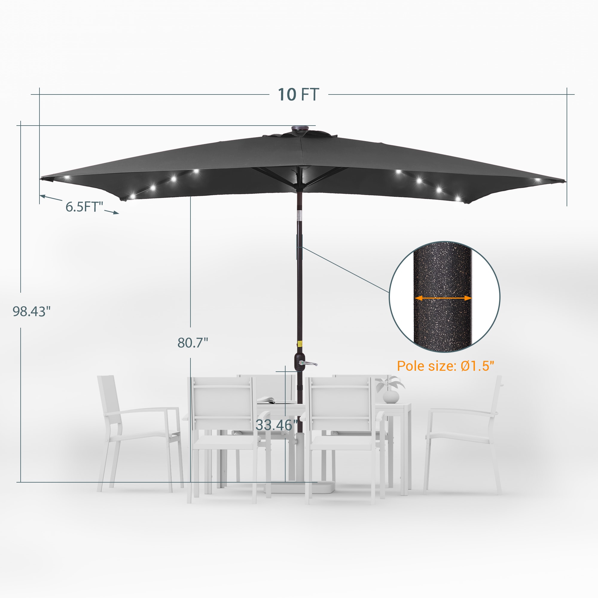 Sonkuki SD-127B-LED Umbrellas-2 - View #2