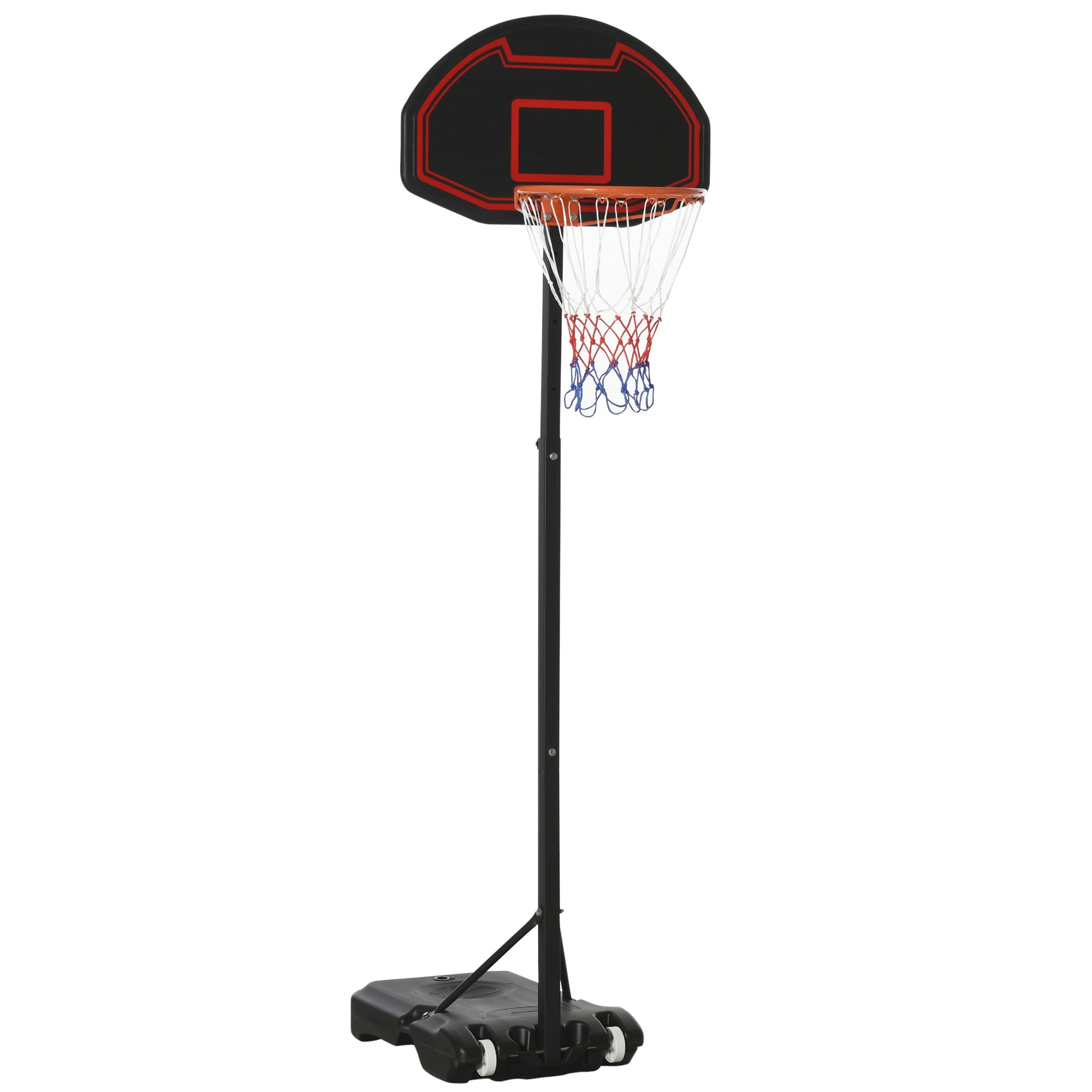 Tatayosi T217768 Portable Basketball Hoop Stand and Adjustable 5 to 7ft Basketball System with 29 inch Backboard and Wheels