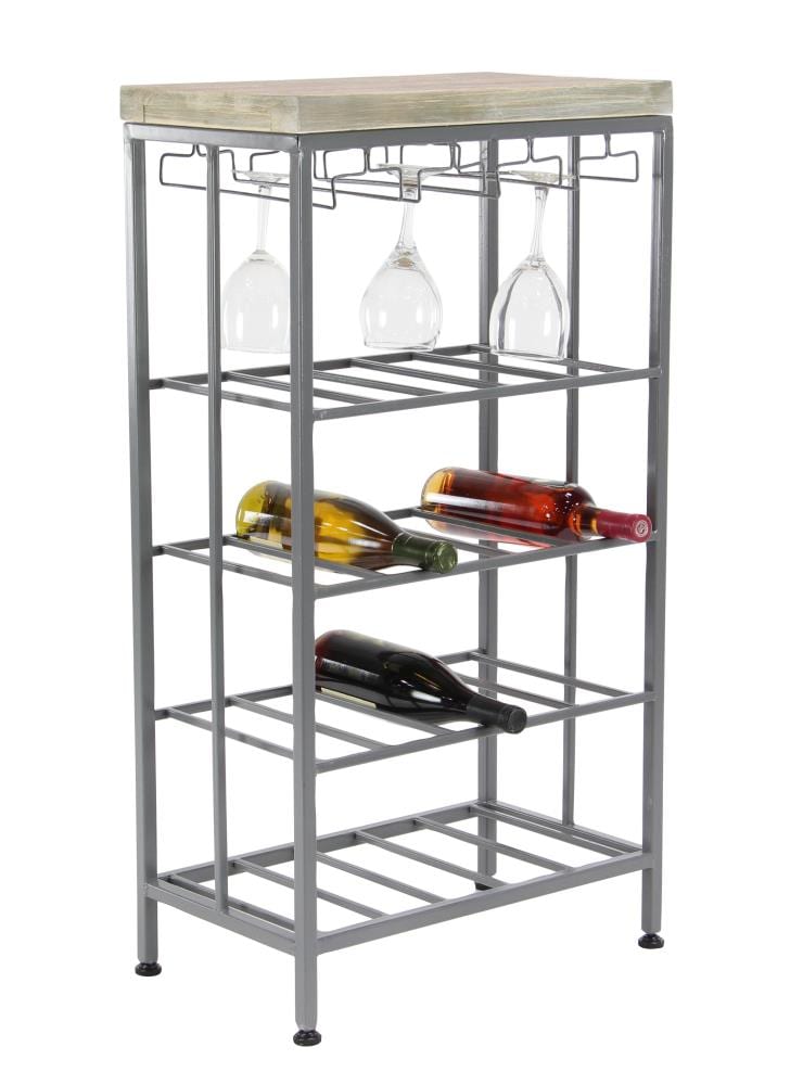Grayson Lane 74848 20 -Bottle Gray Iron Wine rack