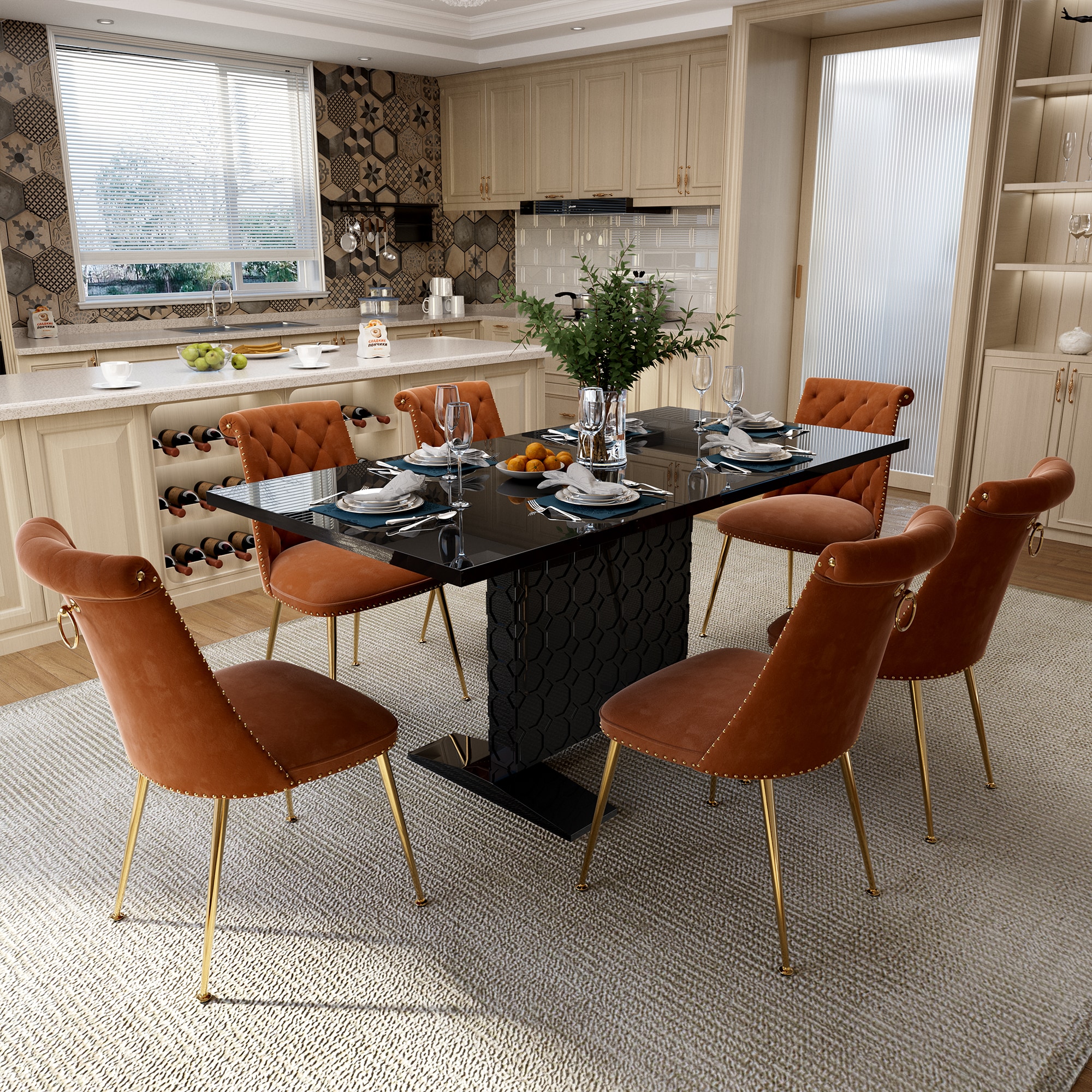 Clihome CL-ST1-BK703CF Dining-Sets - View #4