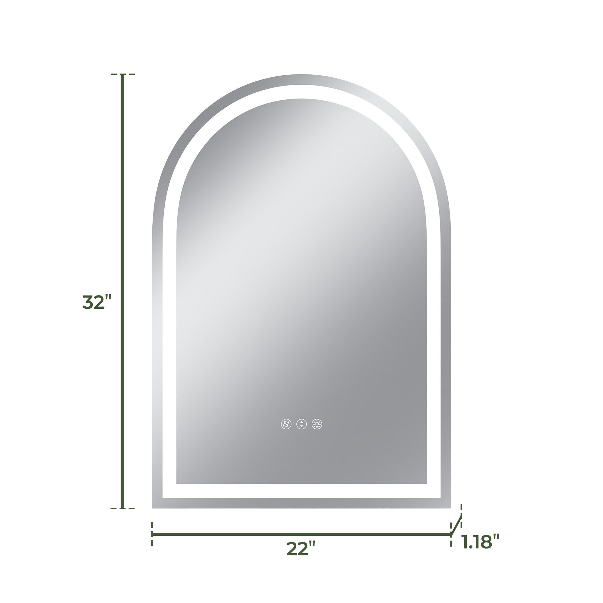 Vanityfus VFL070J-5580 Framed-Bath-Mirrors - View #3