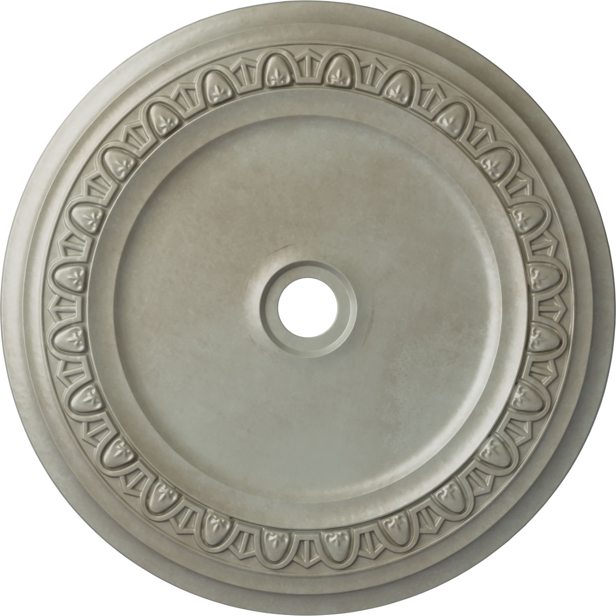 Ekena Millwork CM41CAFLS Caputo 41-in W x 41-in L Painted Flash Gold Polyurethane Whole Ceiling Medallion