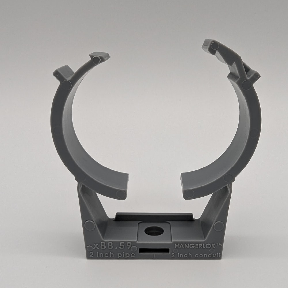 HangerLok H88.59-LOK 20 -Pack 2-in to 2-in dia Plastic Standard pipe clamp