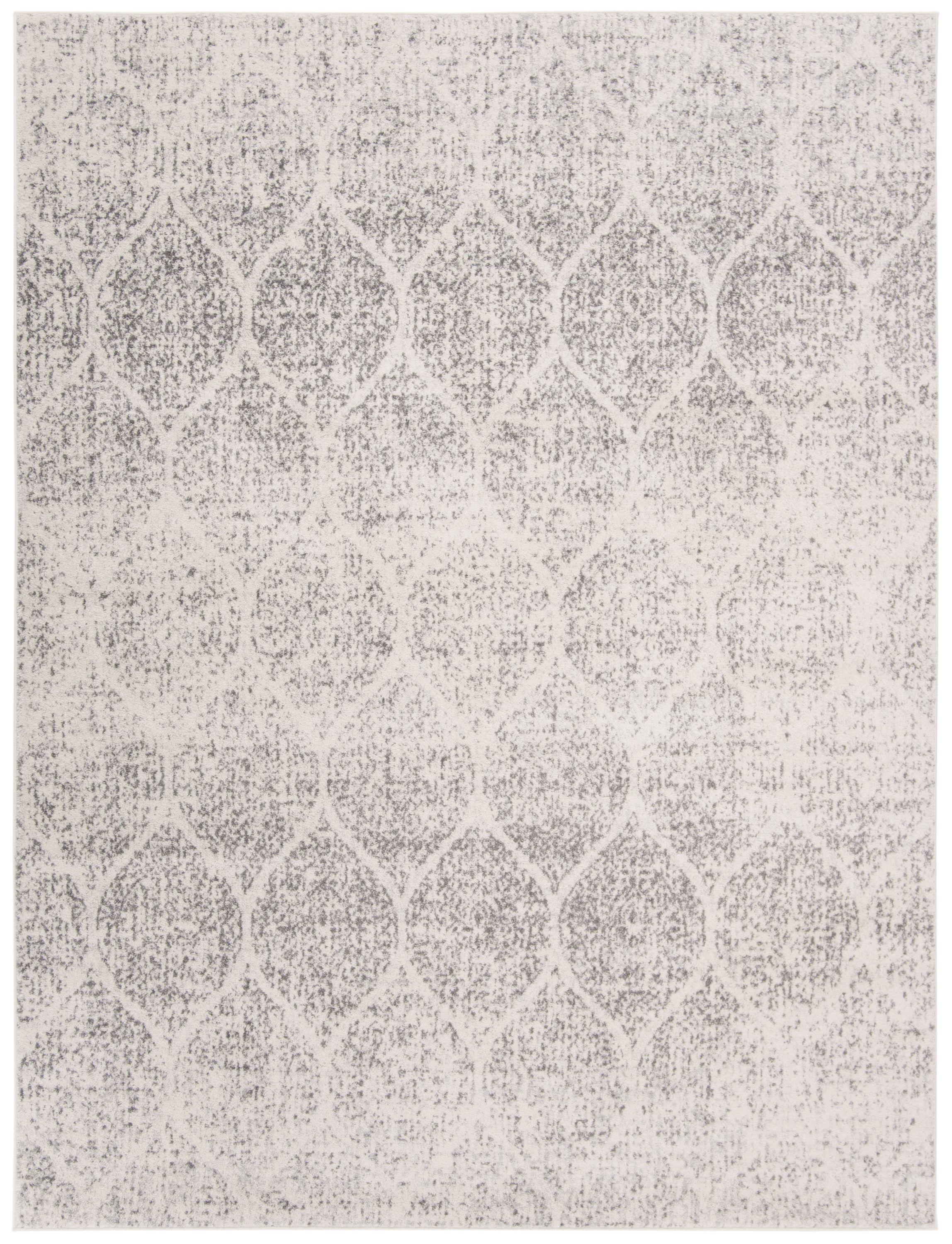 Safavieh MAD604B-9 Madison Westmont 9 x 12 (ft) Loomed Synthetic Ivory/Silver Rectangular Indoor Trellis Vintage Area rug
