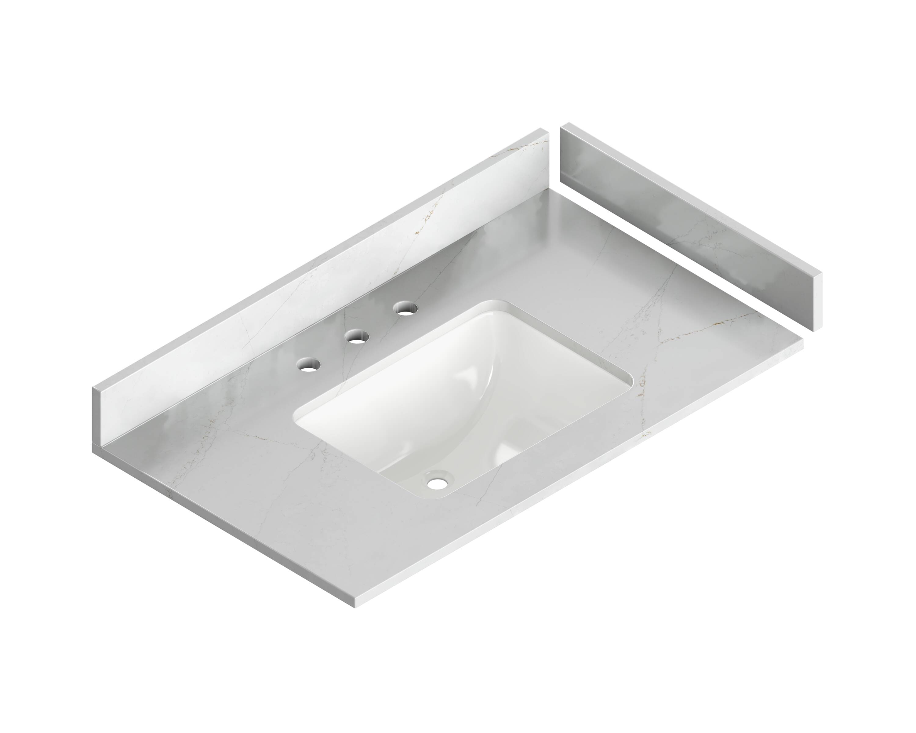 Silestone Overflow Drain Bathroom Vanity Tops Near Me at Lowes.com