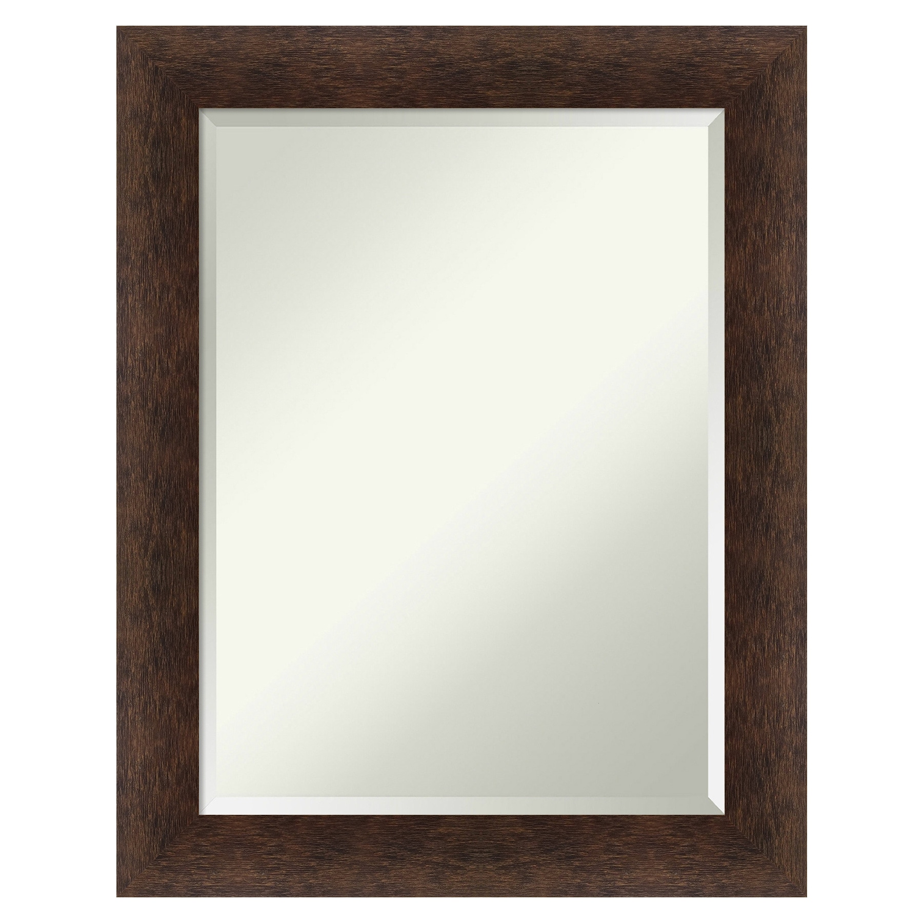 Amanti Art A17008101112 Warm Walnut Frame 23-Inches W x 29-Inches H Rectangle Warm Walnut Framed Vanity Mirror