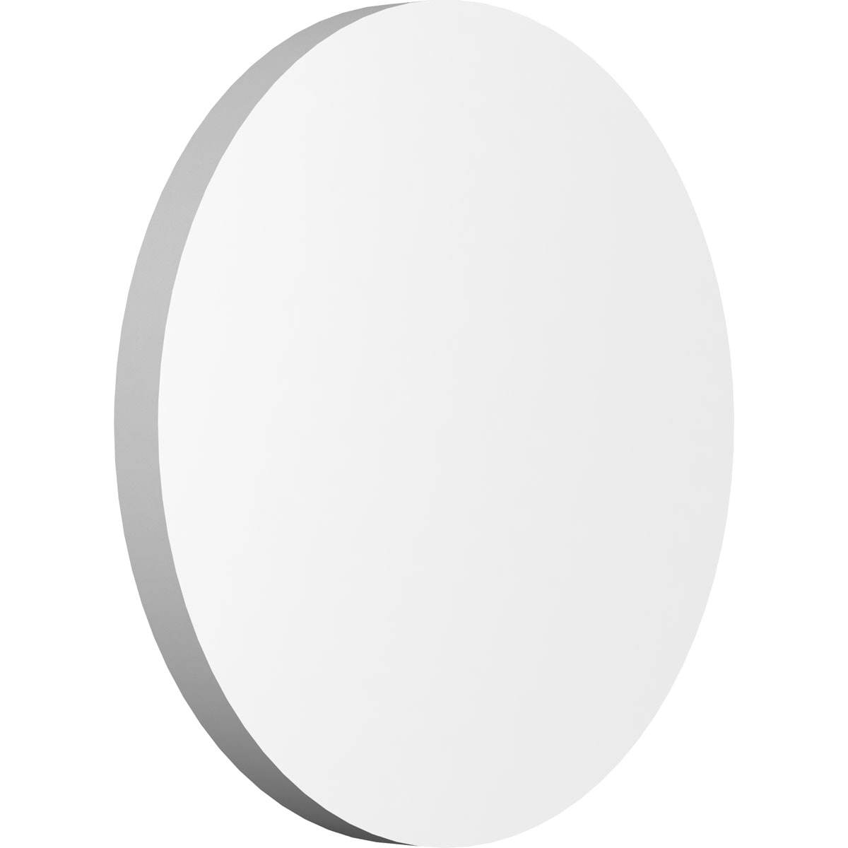Ekena Millwork ROSP070X070X050GRY00 Standard Grayson with Square Edge 7-in x 7-in Round Unfinished PVC Rosette