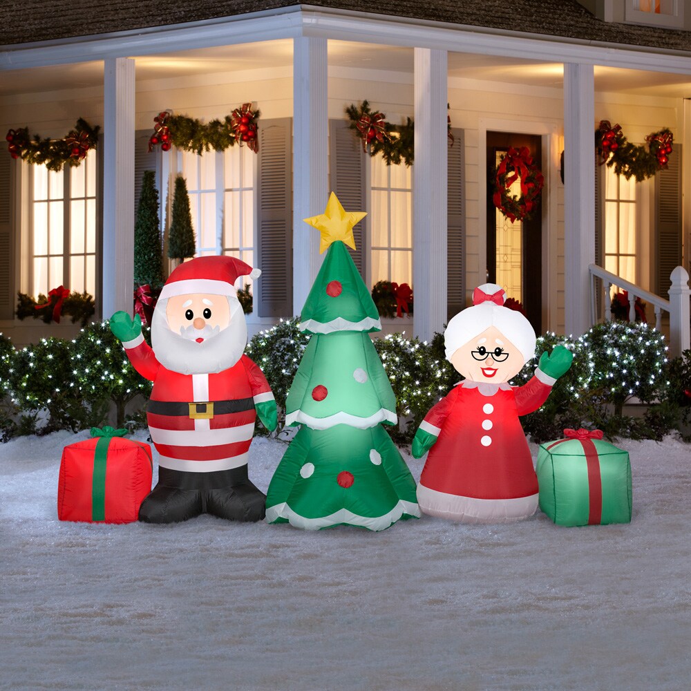 Gemmy 4.7-ft Lighted Snowman Christmas Inflatable at Lowes.com