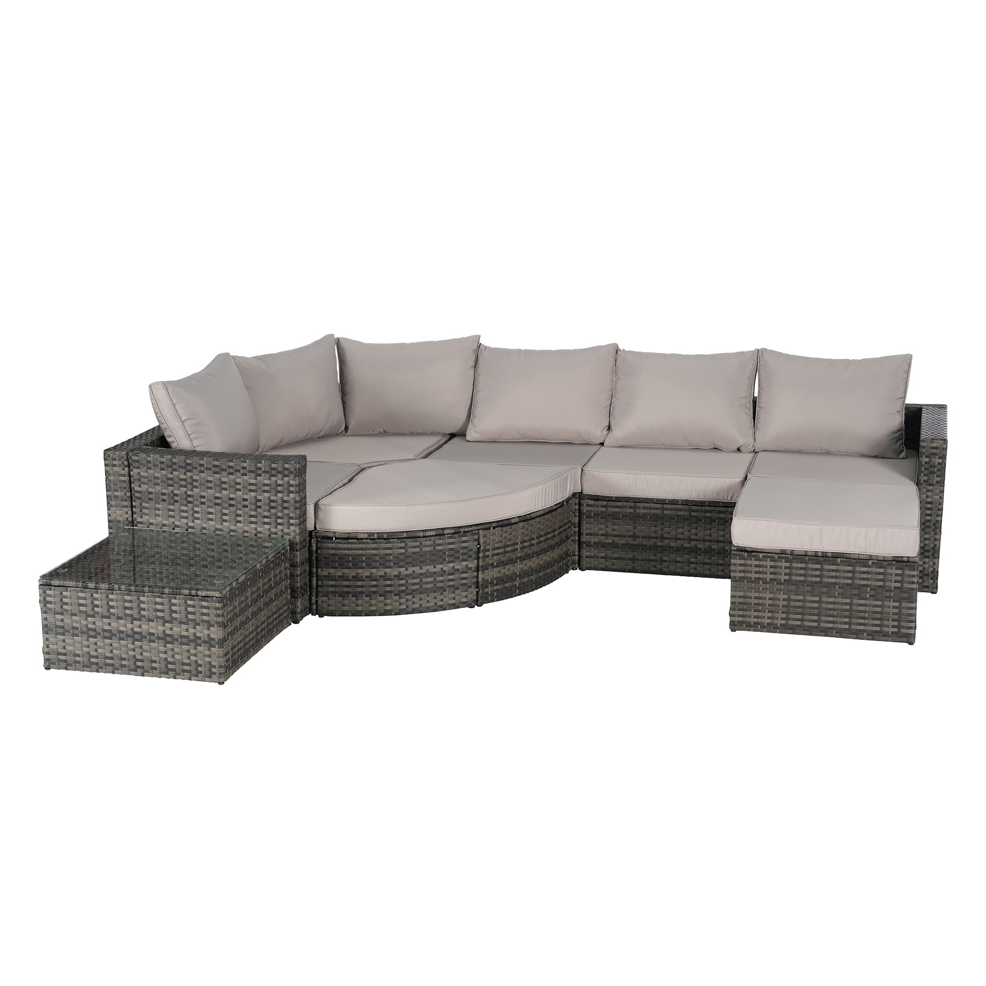 SINOFURN SYA020175GY Patio-Sofas-Daybeds - View #4