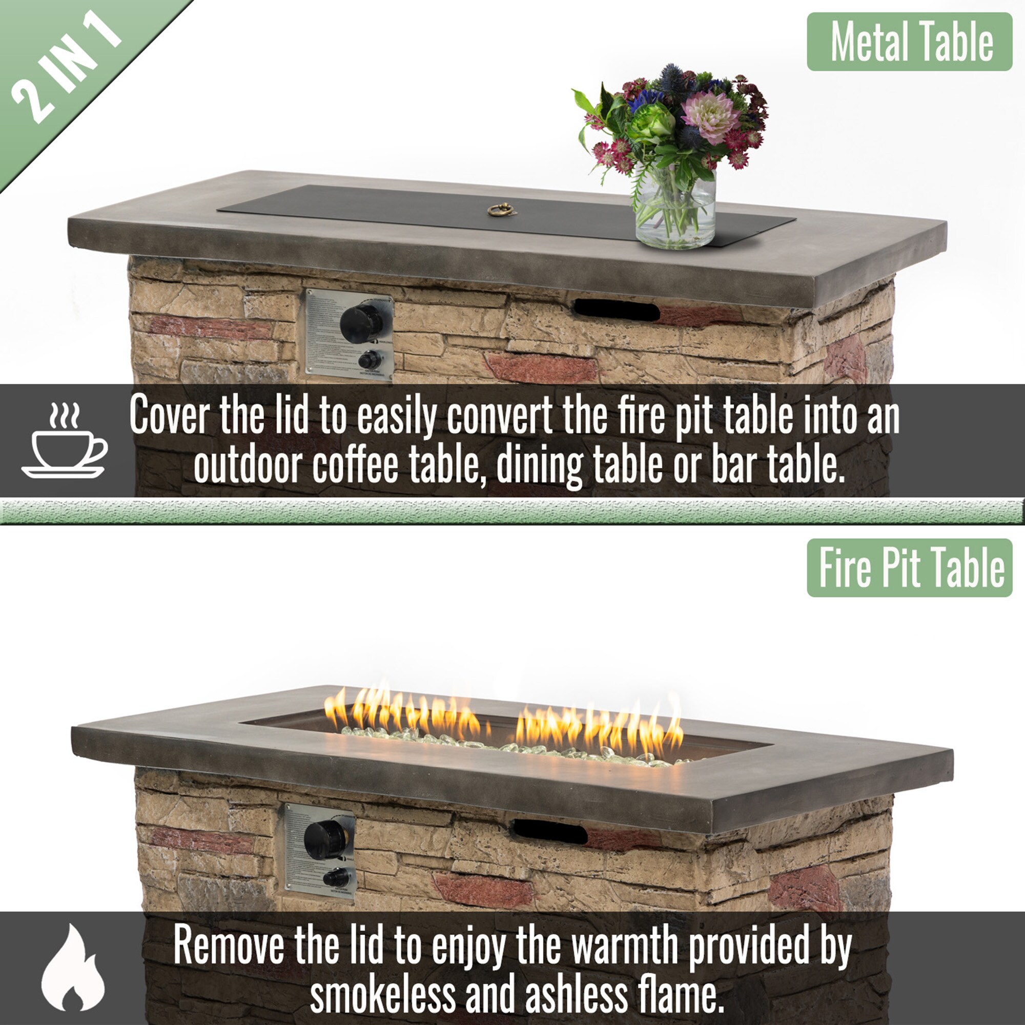 SINOFURN SYA640116BN Outdoor-Gas-Firepits - View #12