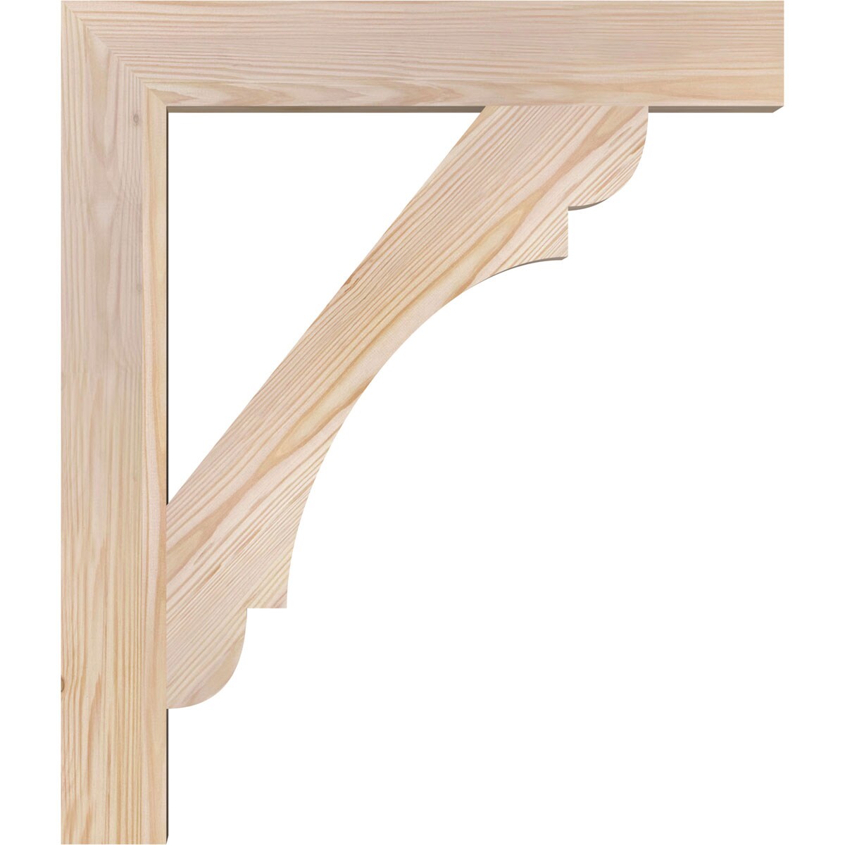 Ekena Millwork BKT04X24X28OLY05SDF Exterior-Brackets-Braces - View #3
