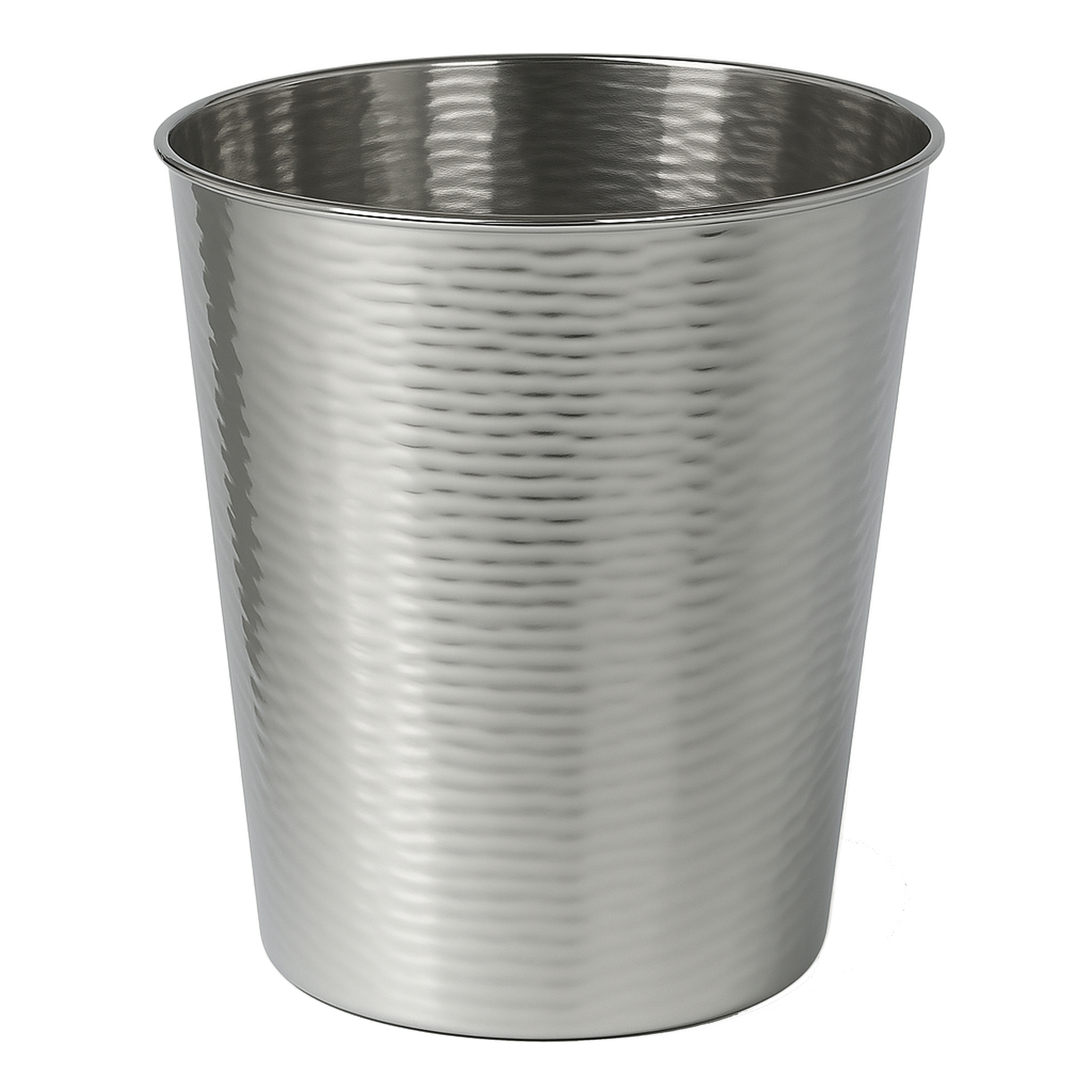 happimess 8.4-Quart Gallon Polished Steel Steel Indoor Kitchen Lidless Trash Can