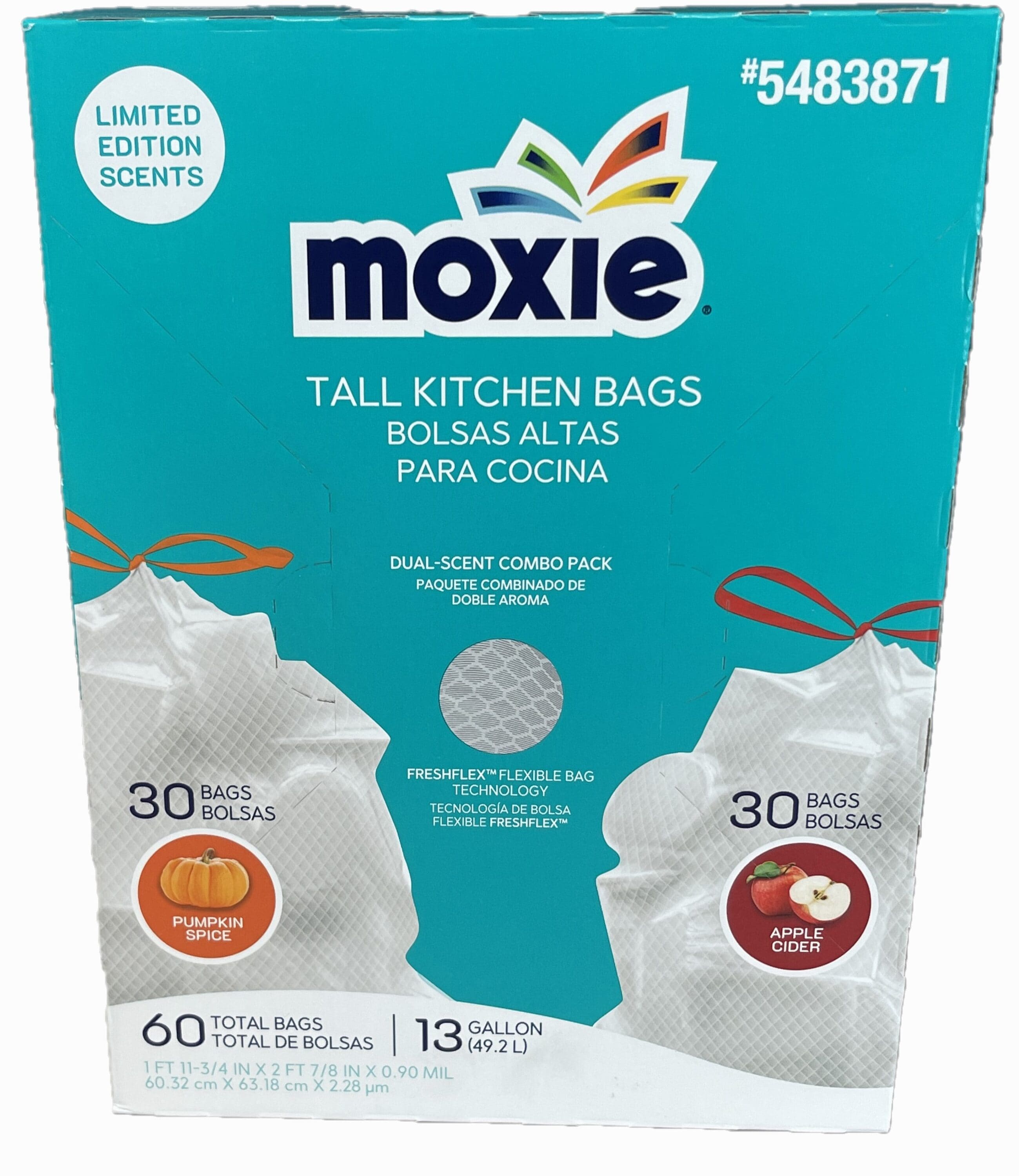 MOXIE 50-Pack 18-Gallon White Plastic Kitchen Trash Bag – Arborb