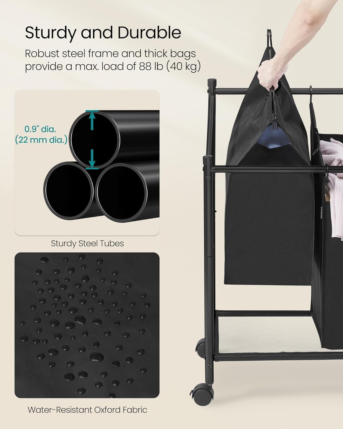 SONGMICS HOME RLS103B01 Hamper-Baskets - View #6