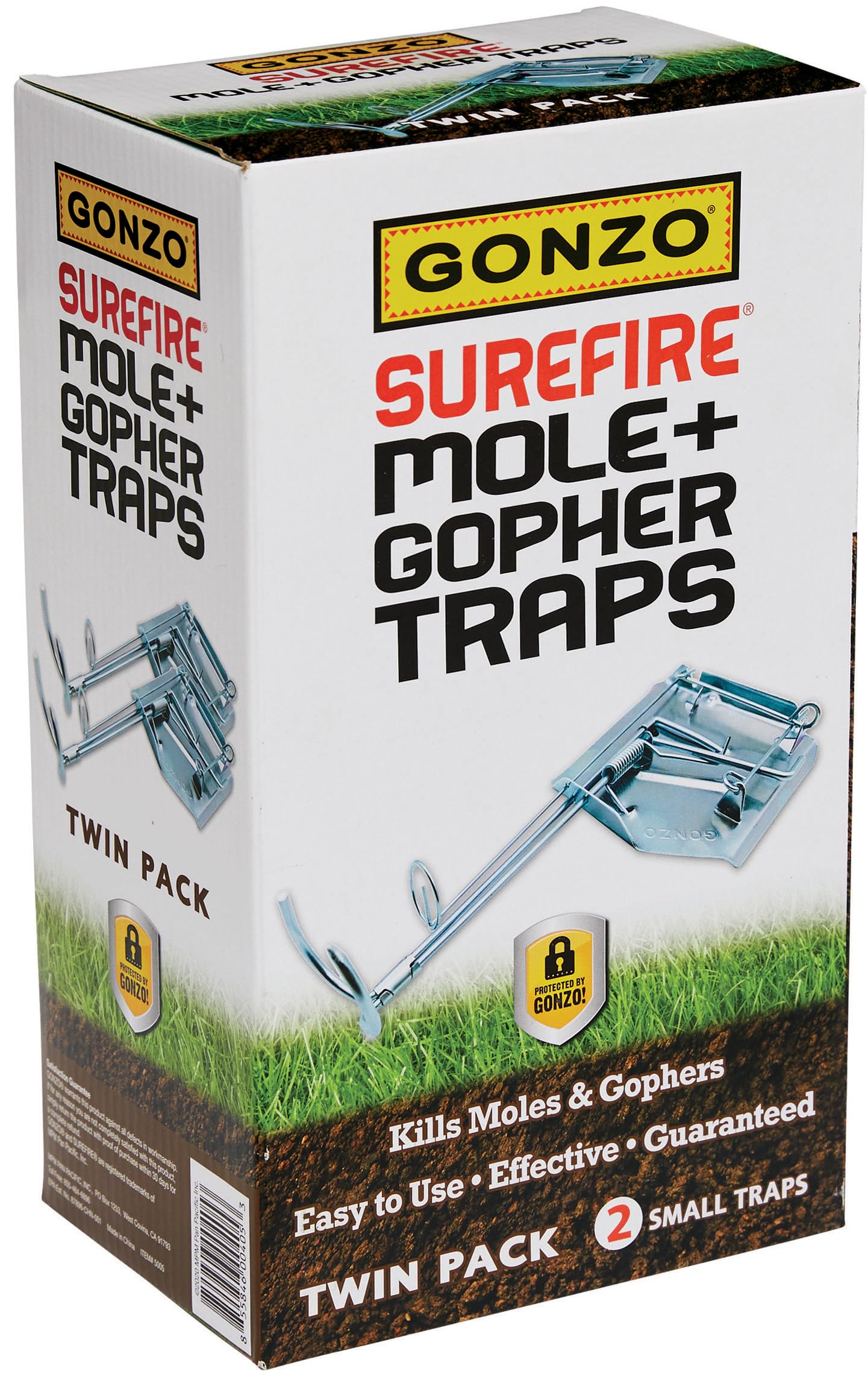 Gonzo  Surefire 5005 Gopher Traps Steel 2-Pack