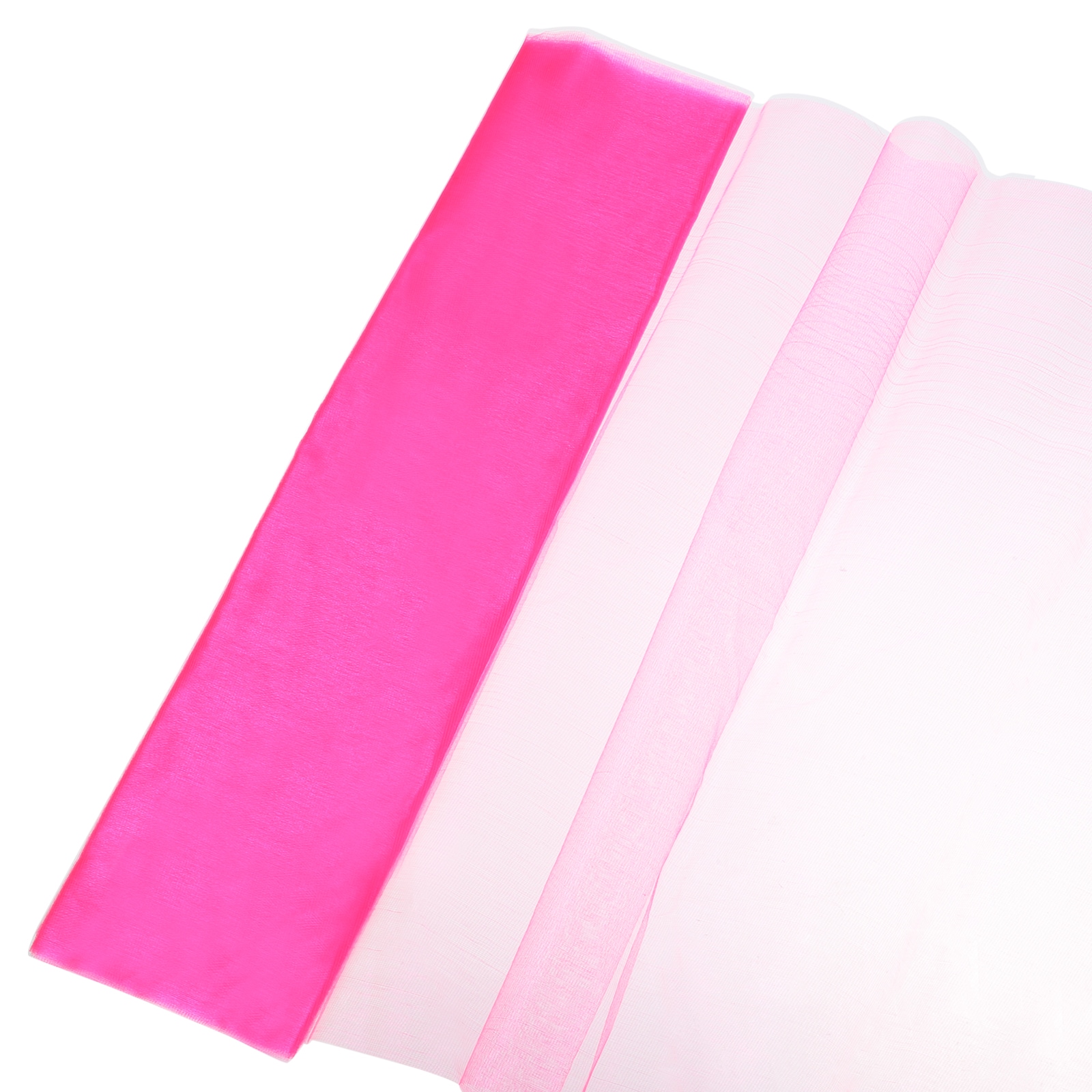 Unique Bargains 19inch by 5.5 Yard Tulle Fabric Backdrop Curtains for DIY Tutu Skirt Shower Decor Wedding Crafts Birthday Party Supplies Deep Pink