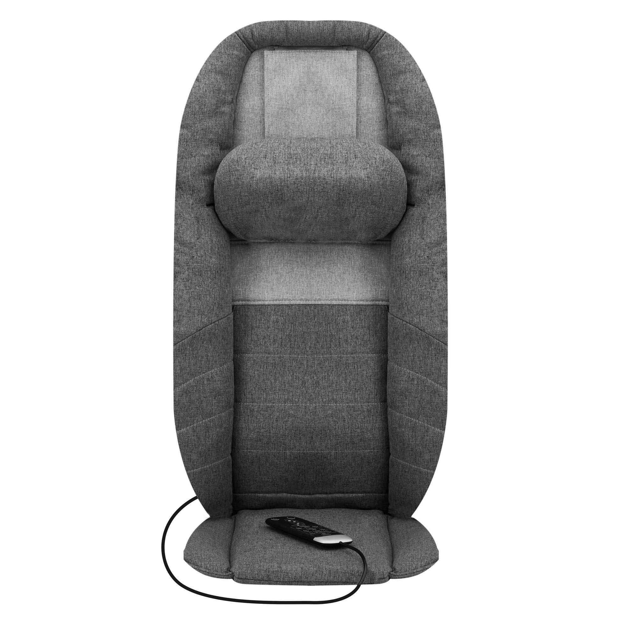 HoMedics ShiatsuMax 2.0 - Electric Heated Shiatsu Back Massager with Remote  Control, Deep Kneading Massage Chair - Grey, Pack of 1