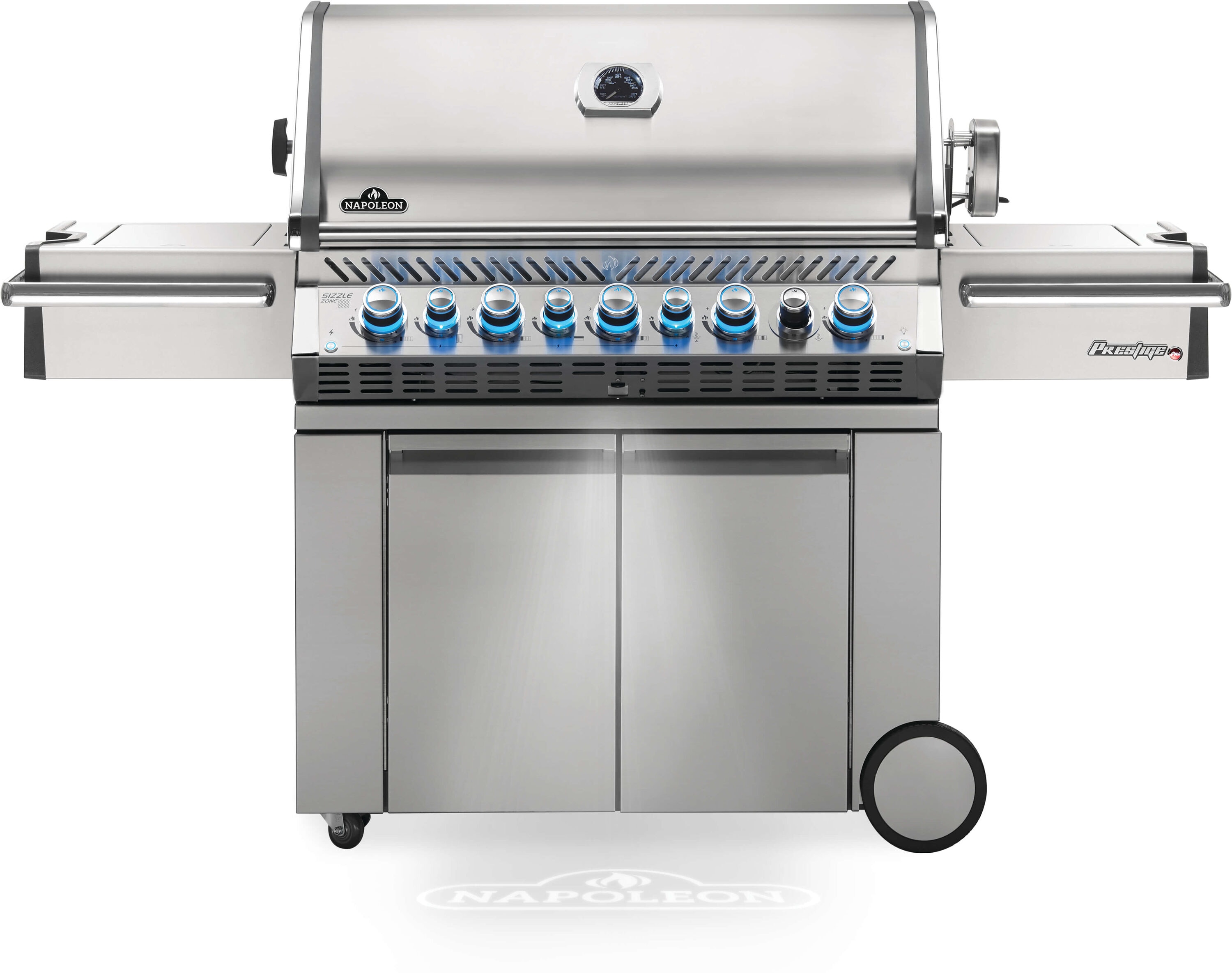 NAPOLEON PRO665RSIBPSS-3 Prestige PRO Stainless Steel 5 -Burner Infrared Liquid Propane Gas Grill 2 -Side Burner