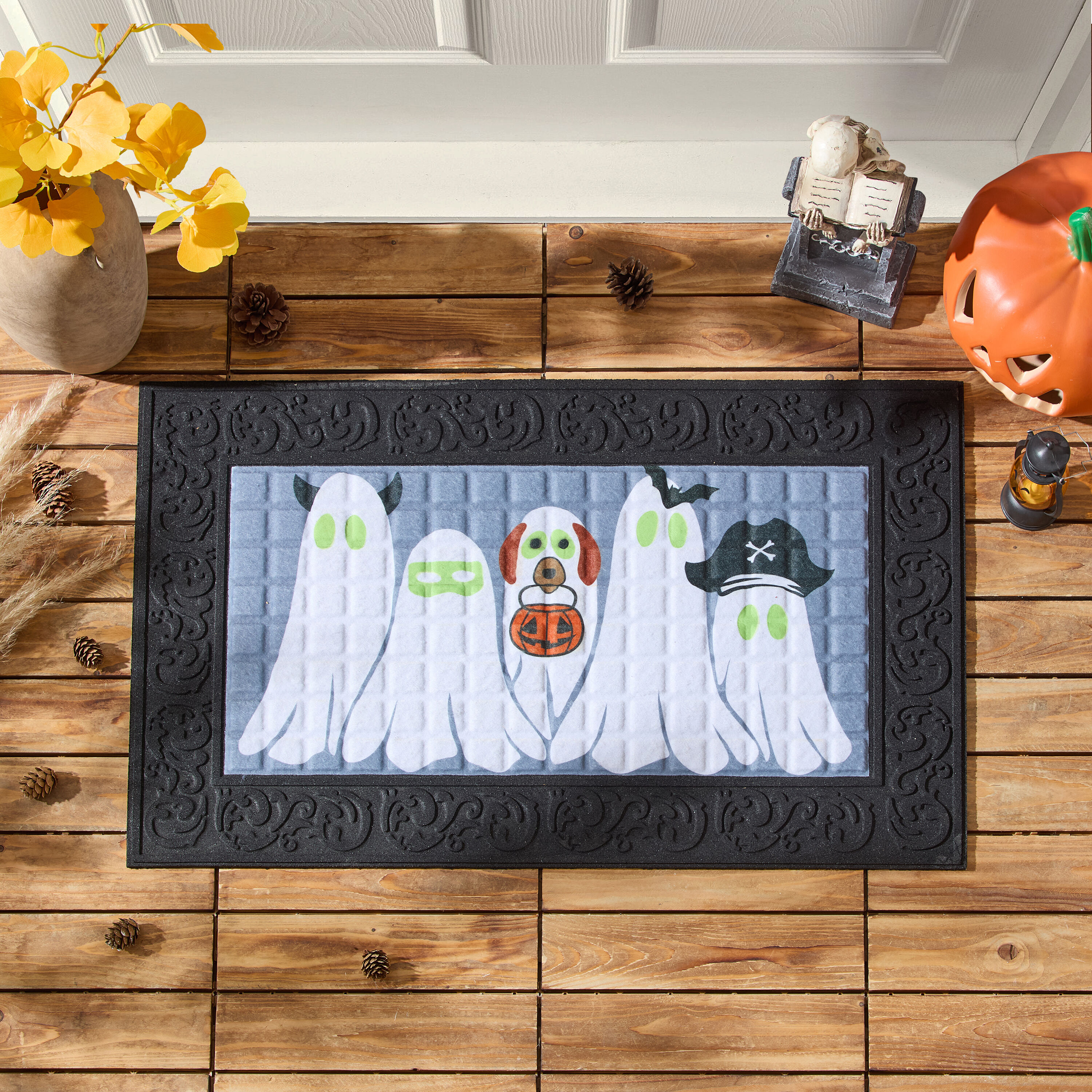 DII 2-ft x 3-ft Dachshund Through The Snow Coir/Vinyl Rectangular