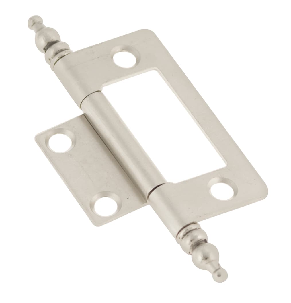 Hickory Hardware 110 Degree Flush Surface Satin Nickel Cabinet Hinge 2 Pairs 2 Pieces In The 1391