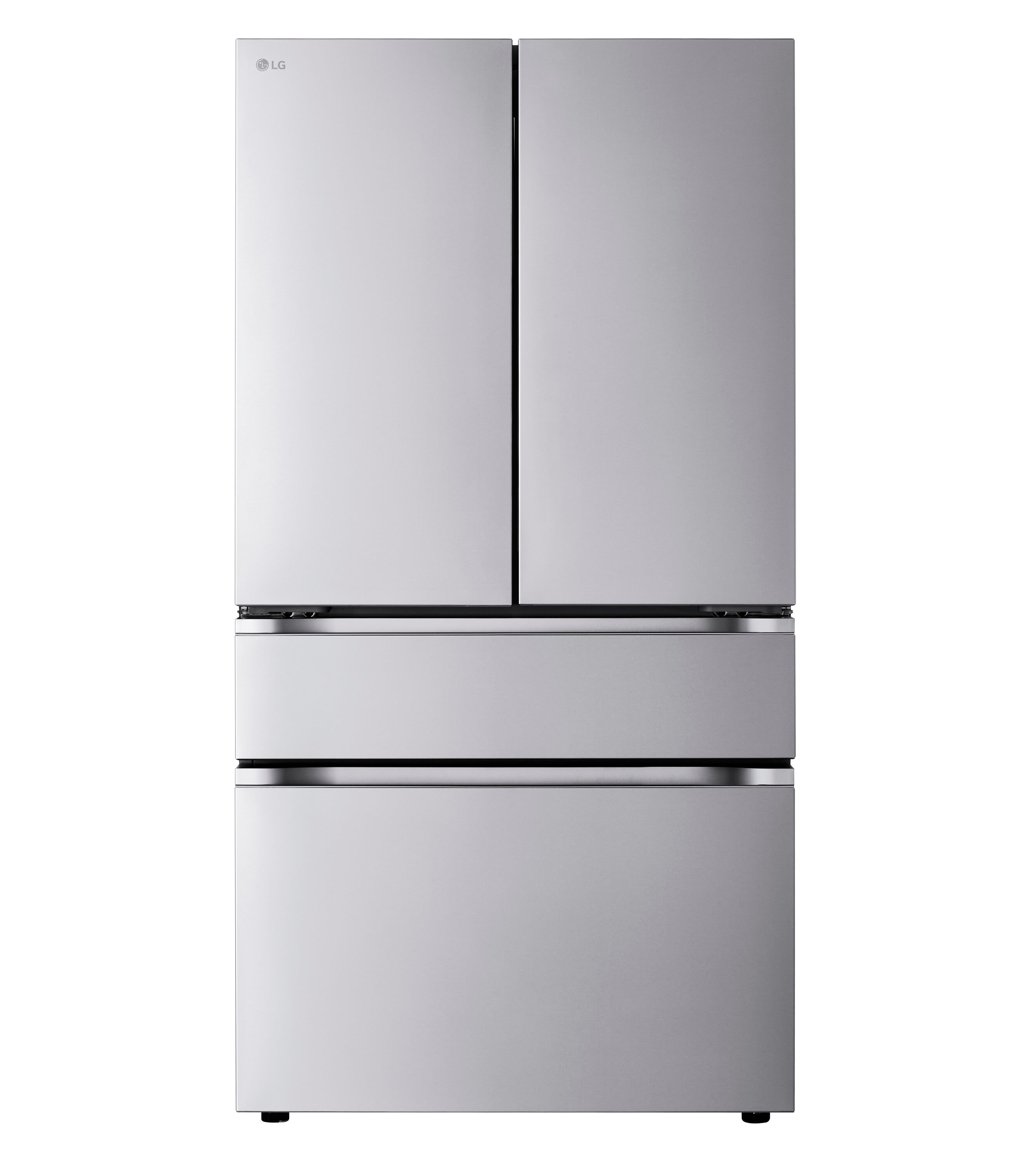 LG Standard Depth MAX 29.6-cu ft 4-Door Smart French Door Refrigerator with Ice Maker and Water dispenser (Fingerprint Resistant) ENERGY STAR