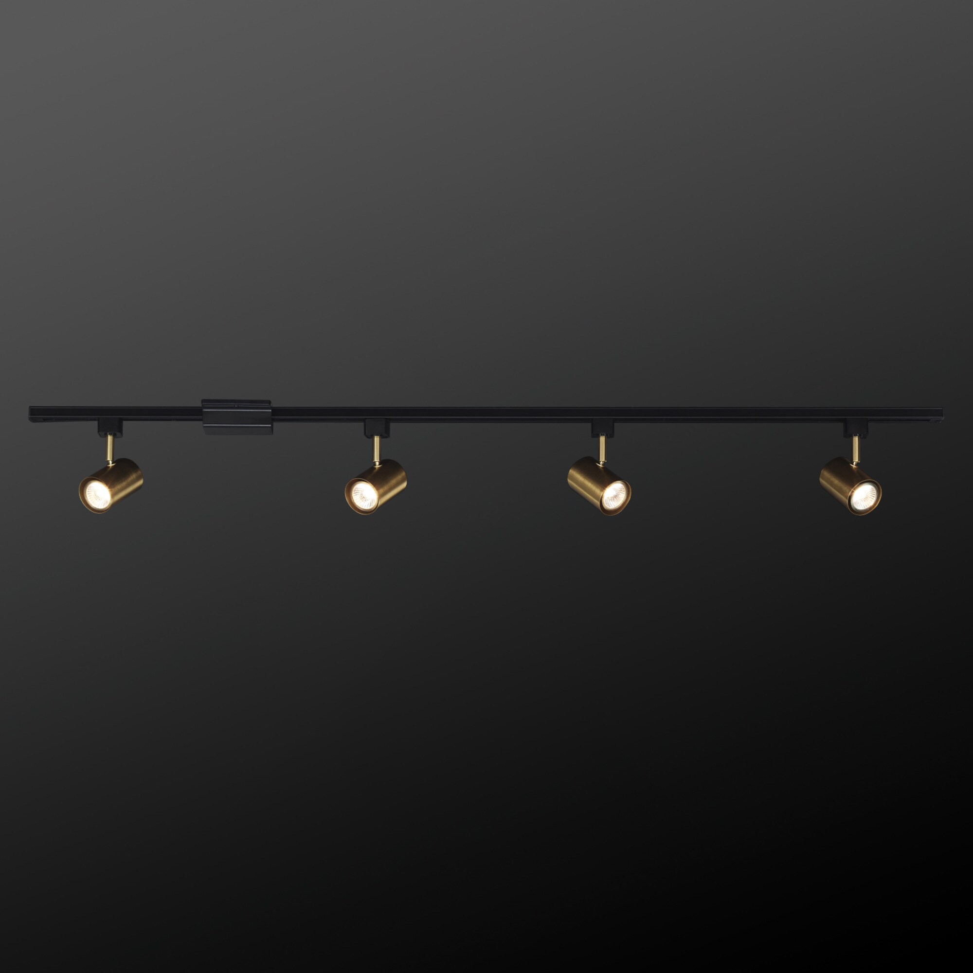 Globe Electric 4.25-in 4-Light Matte Black dimmable Gu10 Pin Base