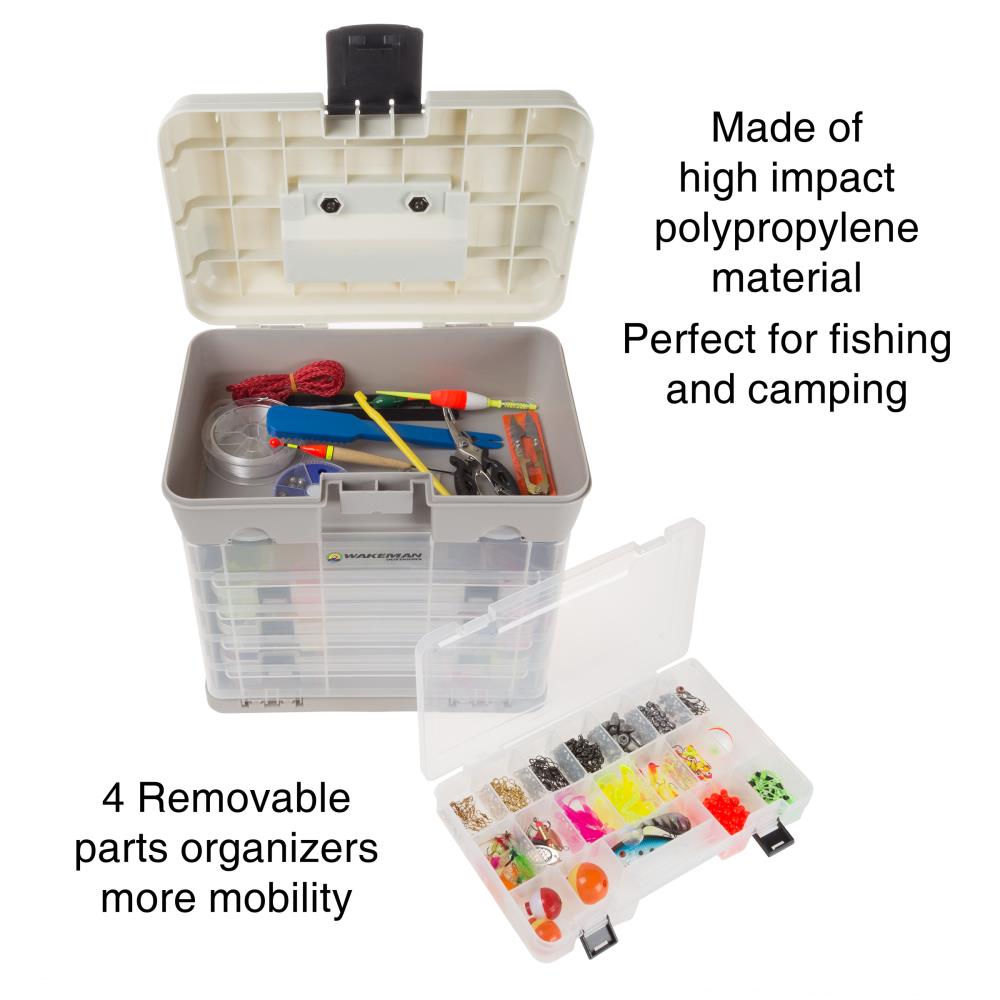Fishing Box Multifunctional Portable 4 Layer Fishing Tackle Box with Handle  for Containing Tools