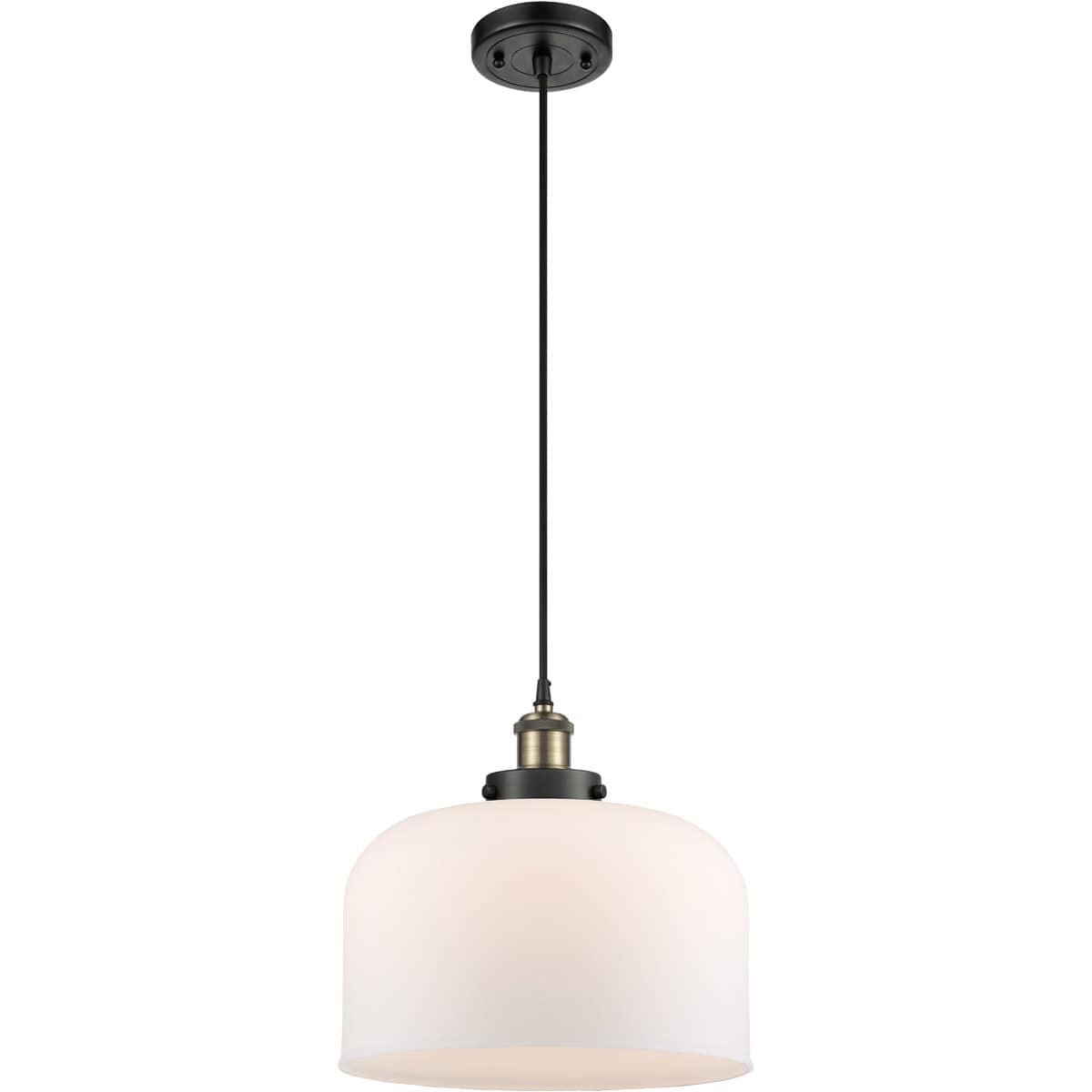 Innovations Lighting -  916-1P-BAB-G71-L Ballston X-Large Bell Mini Pendant Black Antique Brass