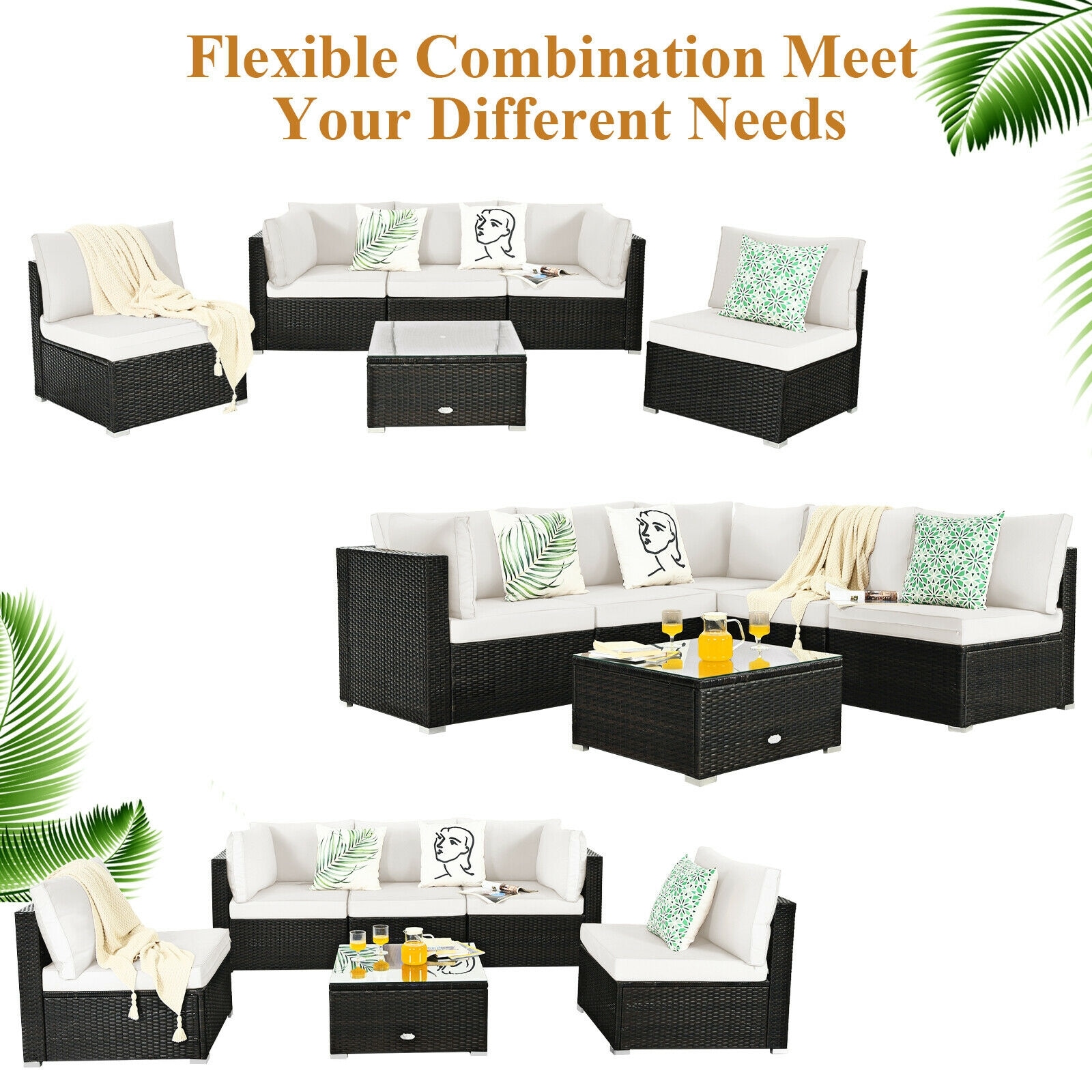 Clihome CWCH-HW67AC937WH+ Patio-Conversation-Sets - View #8