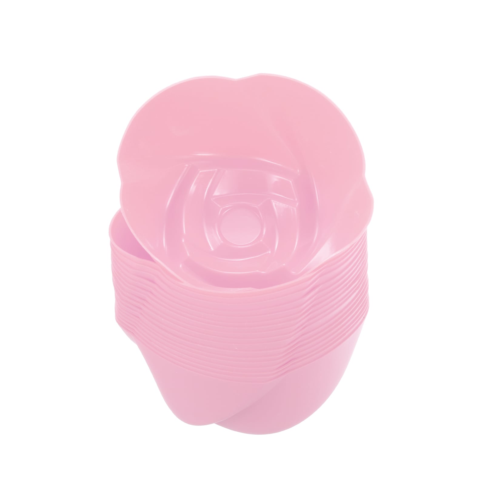 Unique Bargains 18pcs Silicone Cupcake Liners 2.75 Inch Reusable Baking Cups Nonstick Muffins Cups for Birthday Wedding Party Pink Flower