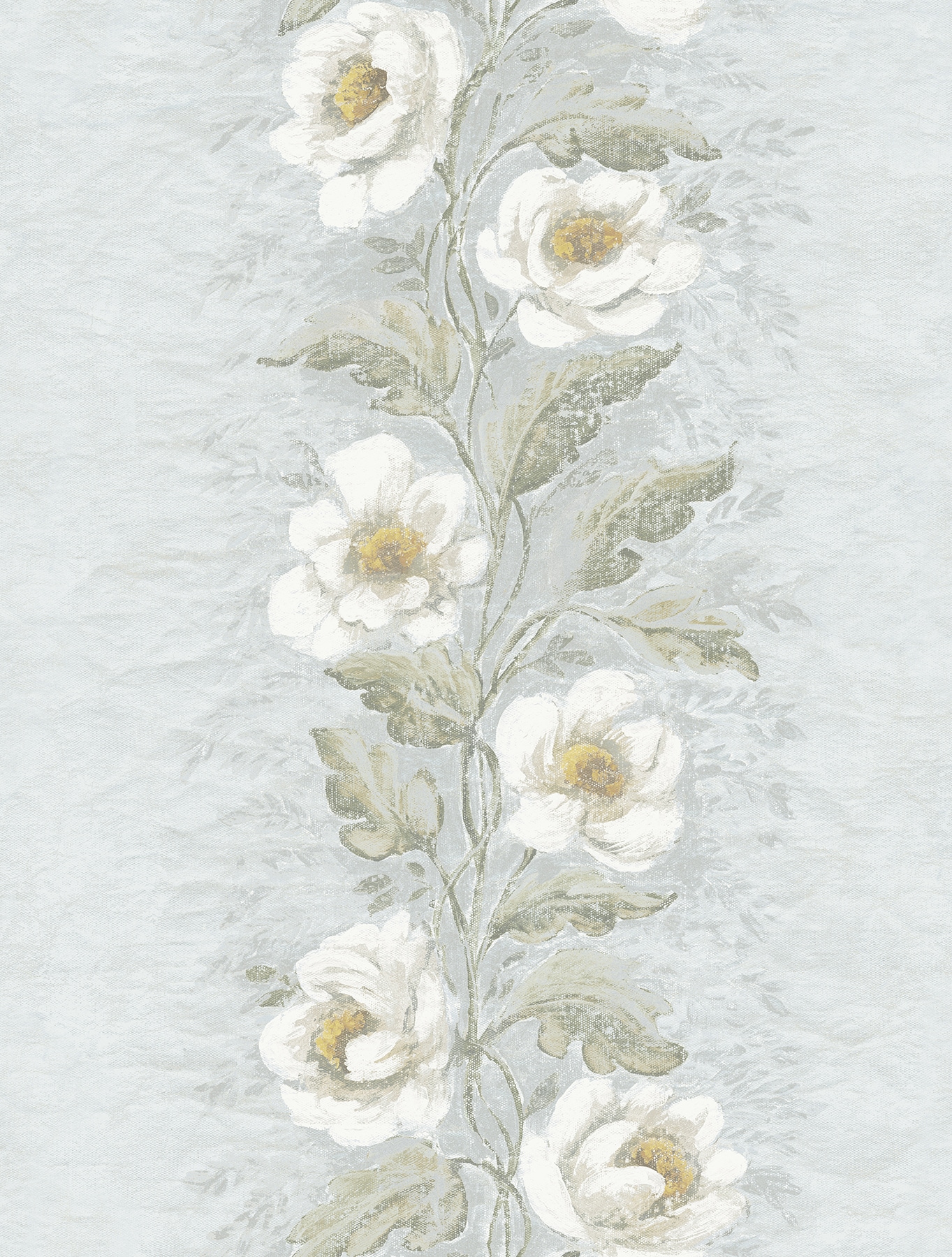 A-Street Prints AST4067 Zio and Sons 56.4-Sq. Feet Blue Non-woven Floral Unpasted Wallpaper