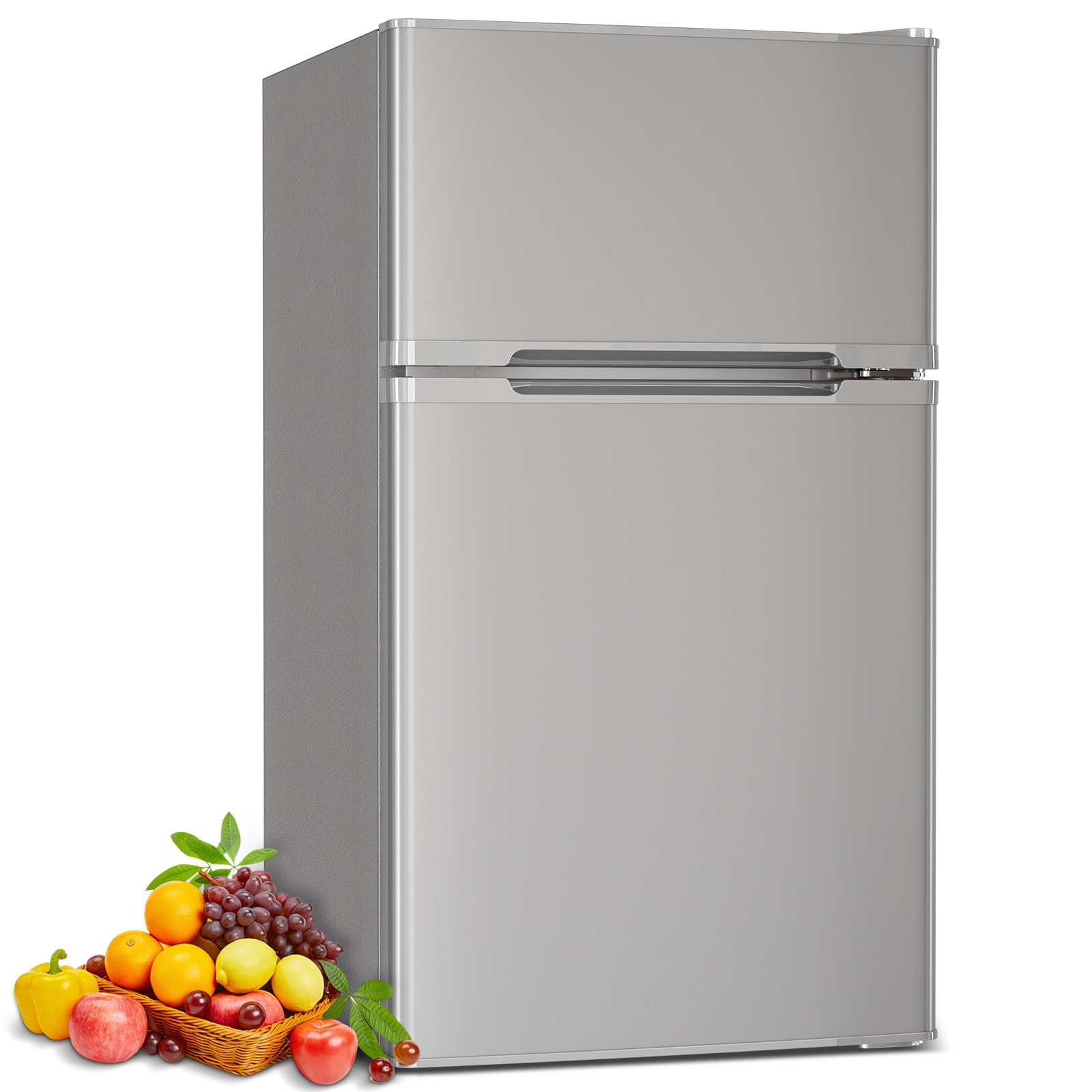 COWSAR F5890GY-GRAY 3.1-Cu. Feet Mini Fridge with Freezer ( Grey )
