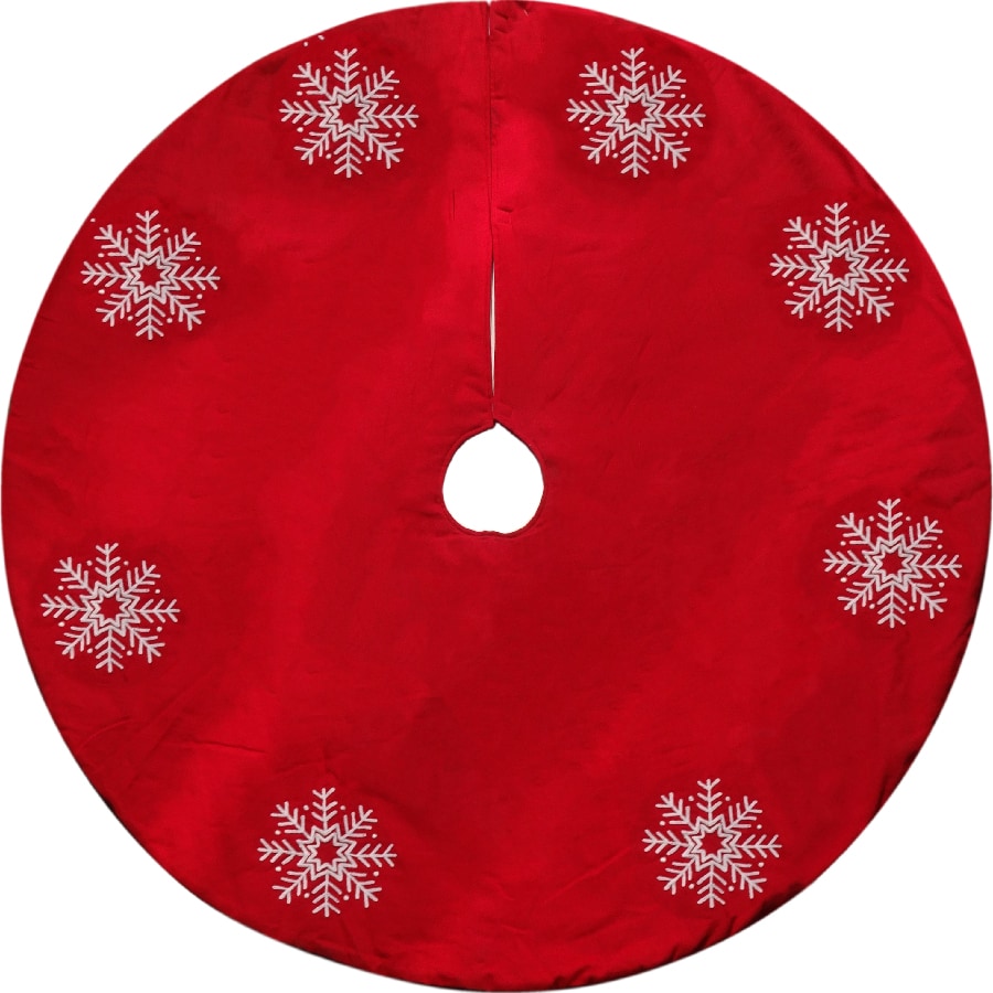 Holiday Living 56-in Red Tree Skirt at Lowes.com