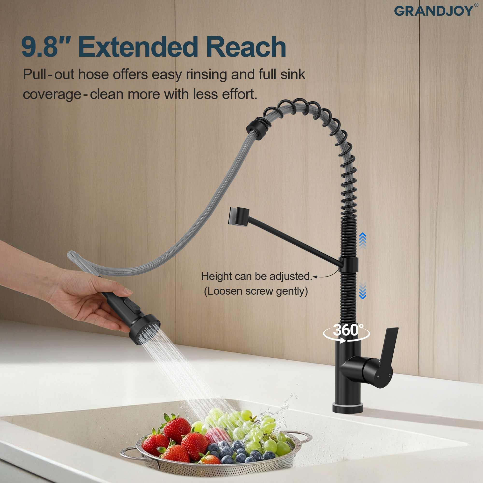 GRANDJOY SGF10GJ-91BL Kitchen-Faucets - View #8