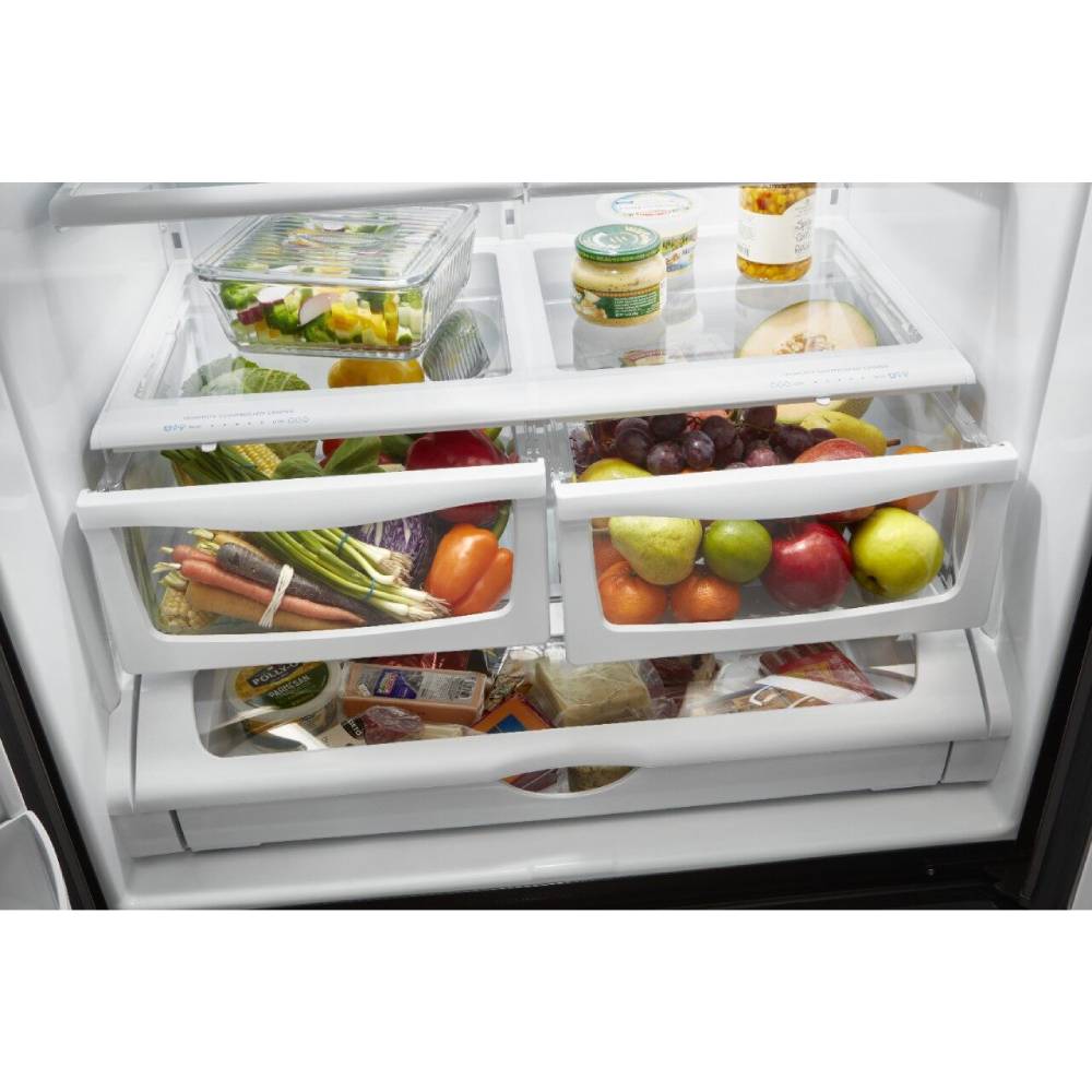 Whirlpool 24.7-cu Ft French Door Refrigerator With Ice Maker, Water And 