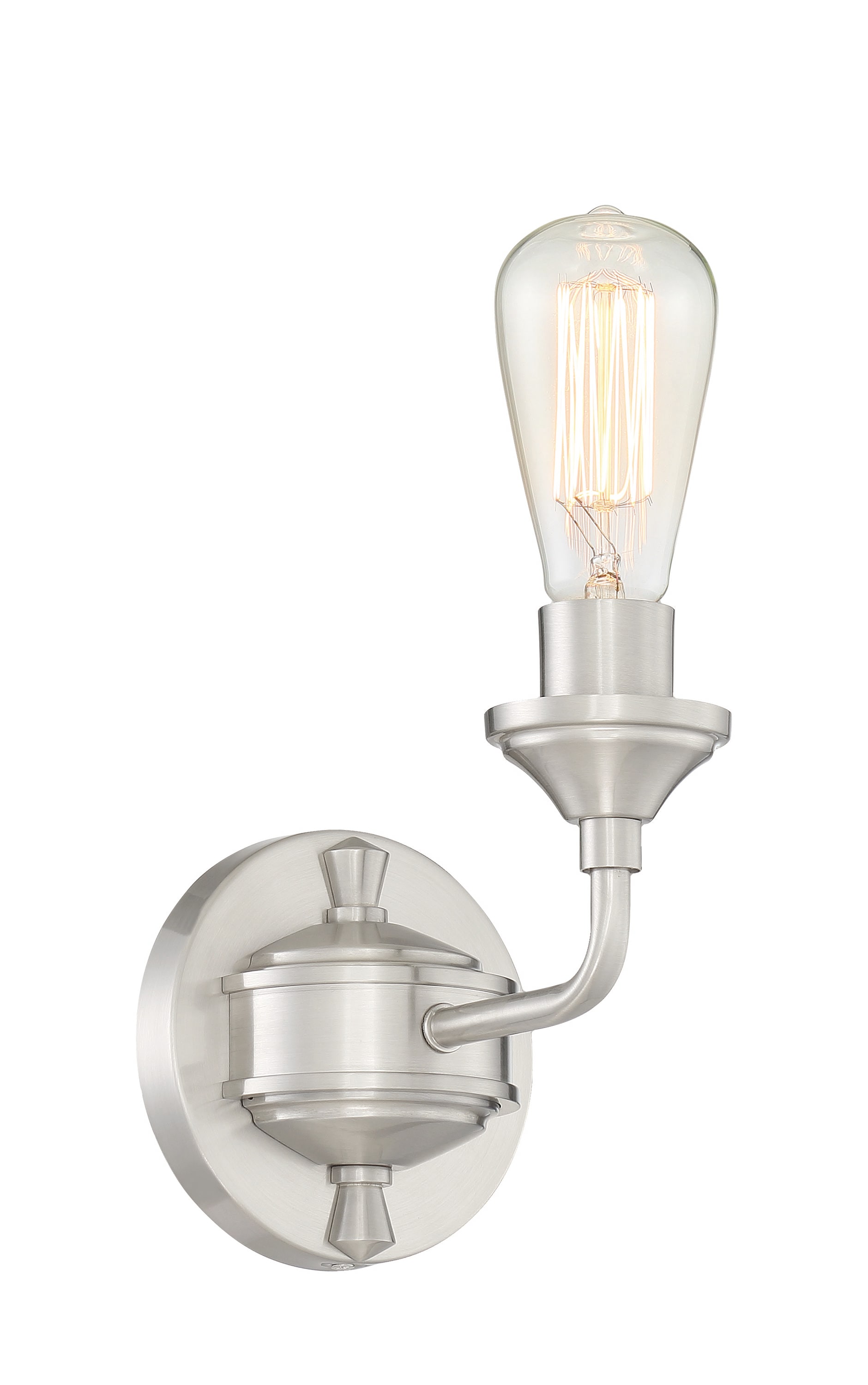 Craftmade 53061-BNK Bridgestone 5-in W 1 -Light Brushed Nickel Transitional Wall Sconce