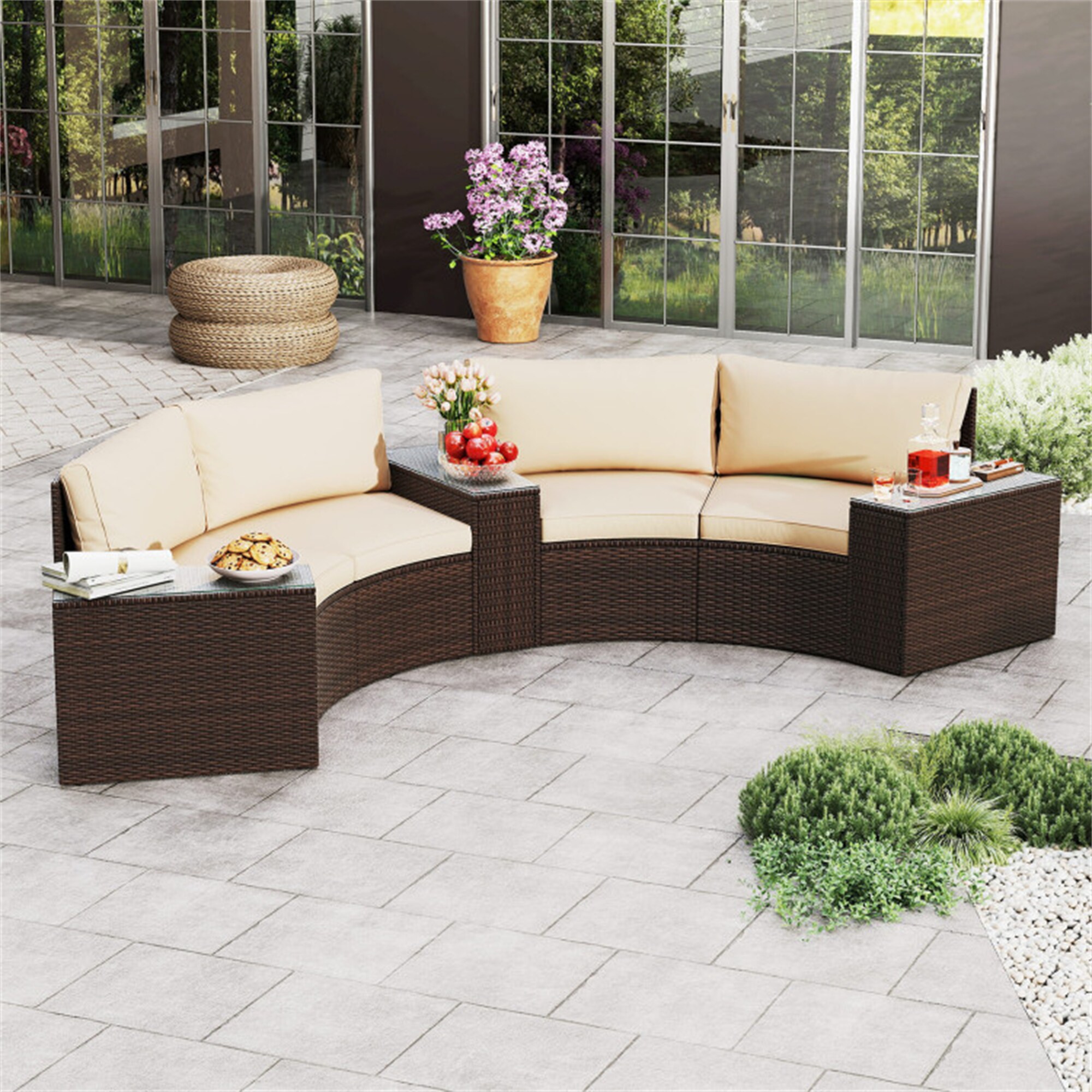 BABOOM BOM-0380BK+-OR Patio-Conversation-Sets - View #3