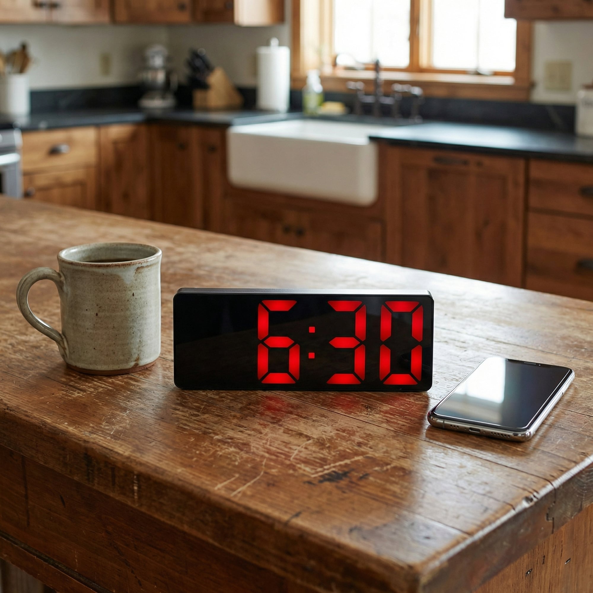Unique Bargains Large Digital Alarm Clock Big Numbers for Seniors ...