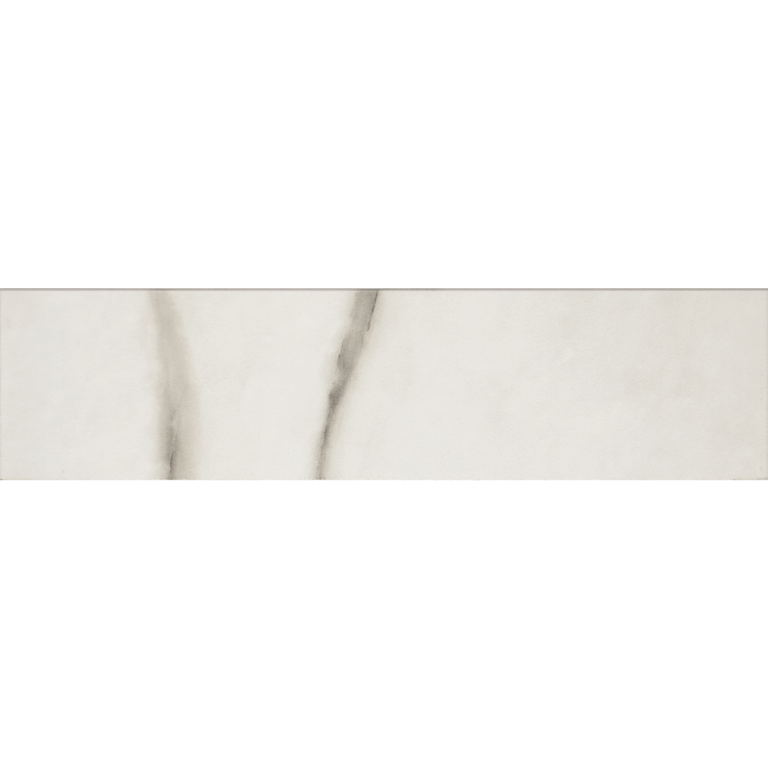 STAINMASTER SM59P43C9XTMTLW Bullnose Bella Bianco 3-in x 12-in Matte Porcelain Floor and Wall Tile ( 0.23-sq ft Piece )