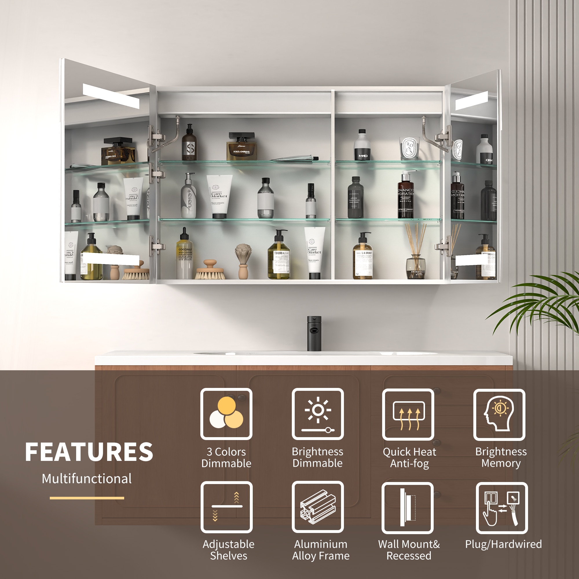 ExBrite EXMC3624V16DX Bathroom-Medicine-Cabinets - View #3