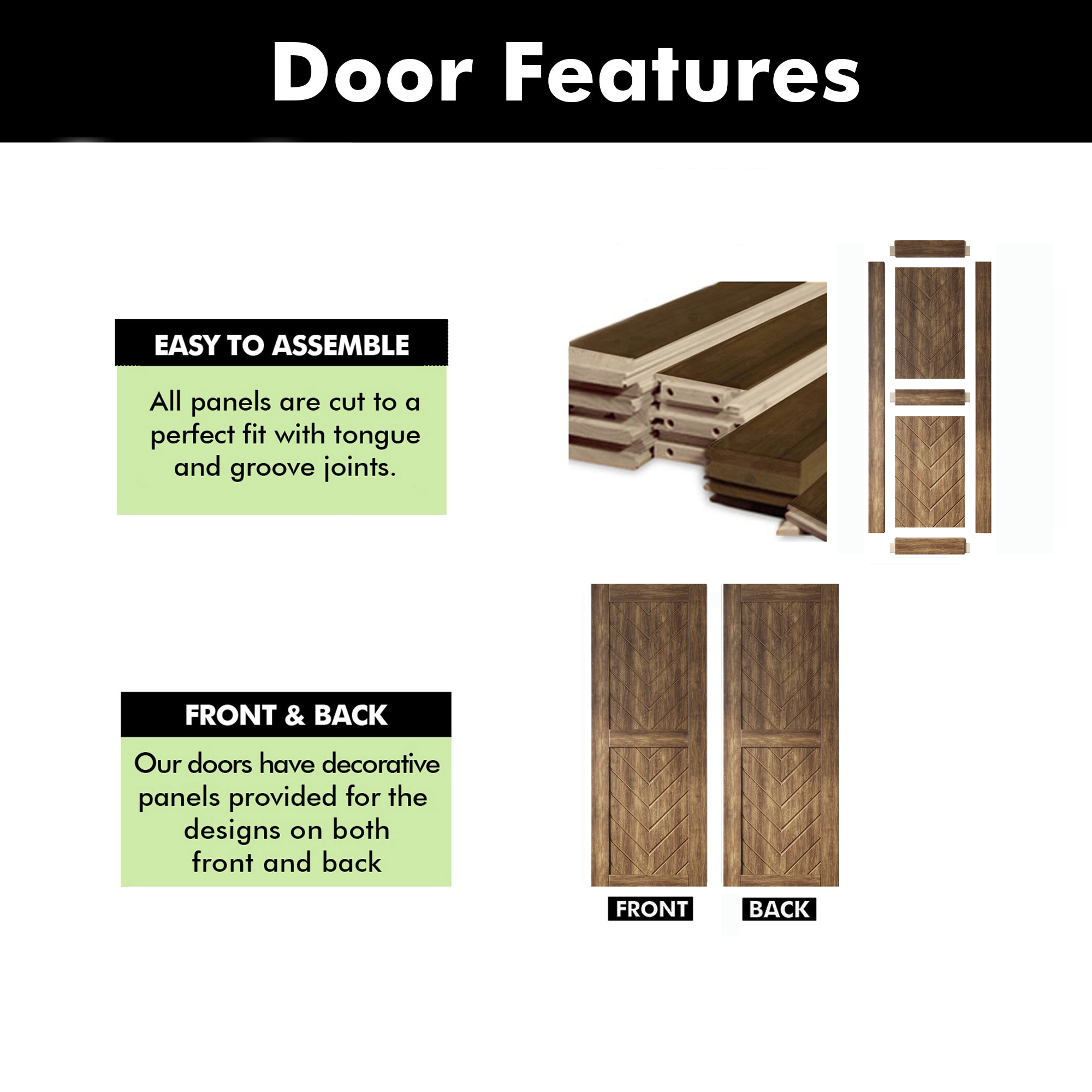 HOMACER JT3-3080-WA Barn-Doors - View #3