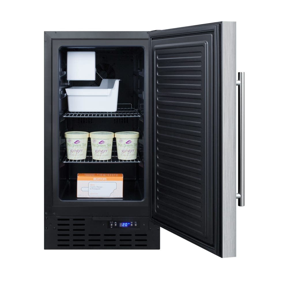 Summit  BIM18 18 Inch Wide 8 Lbs. Capacity BuiltIn Free Standing and Undercounter Ice Maker with 8 Lbs. Daily Ice Production Sansujyuku sansujyuku.com