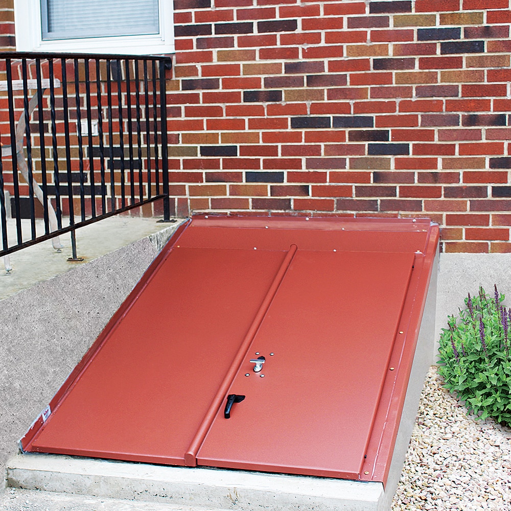 Bilco 43.1875 in x 2.5 in Primed Red Oxide Steel Cellar Door in