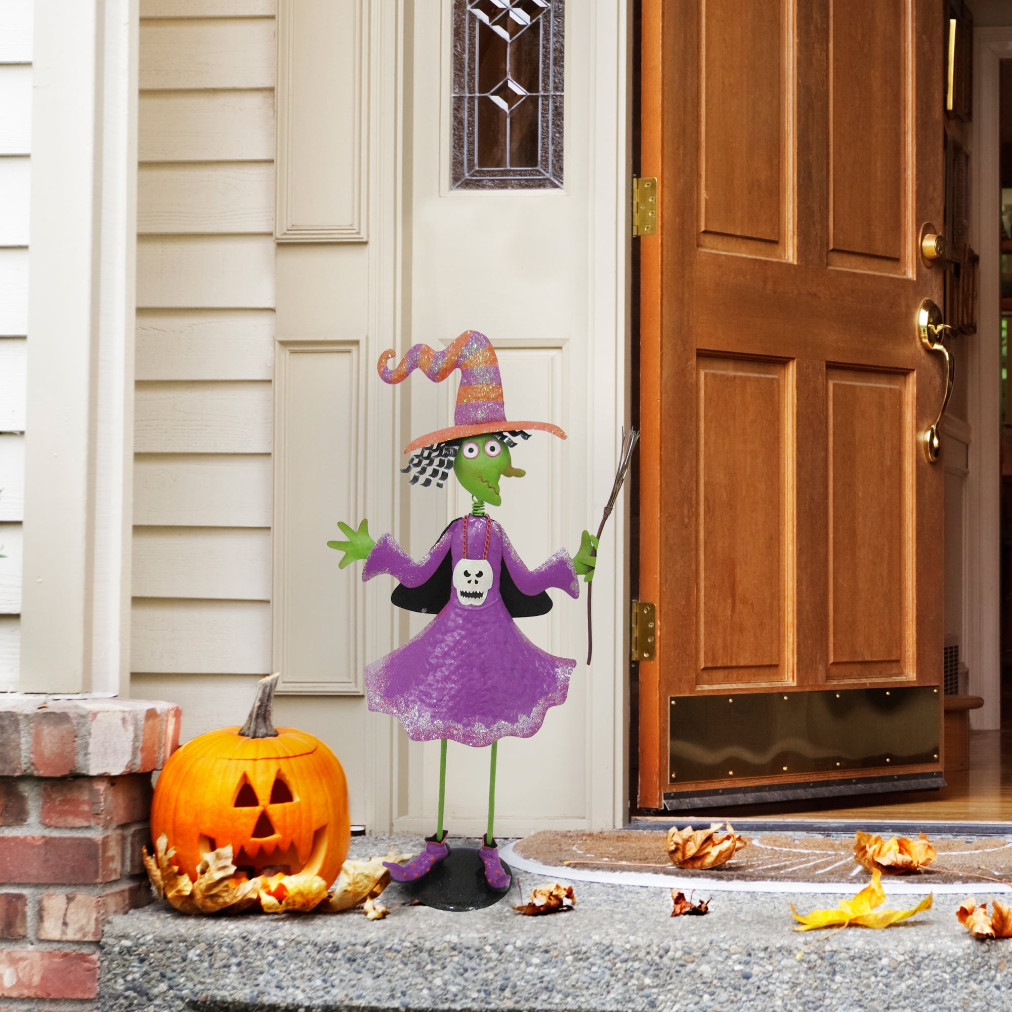 Haunted Hill Farm HHMTWITCH028-0PU Outdoor-Halloween-Decor - View #9